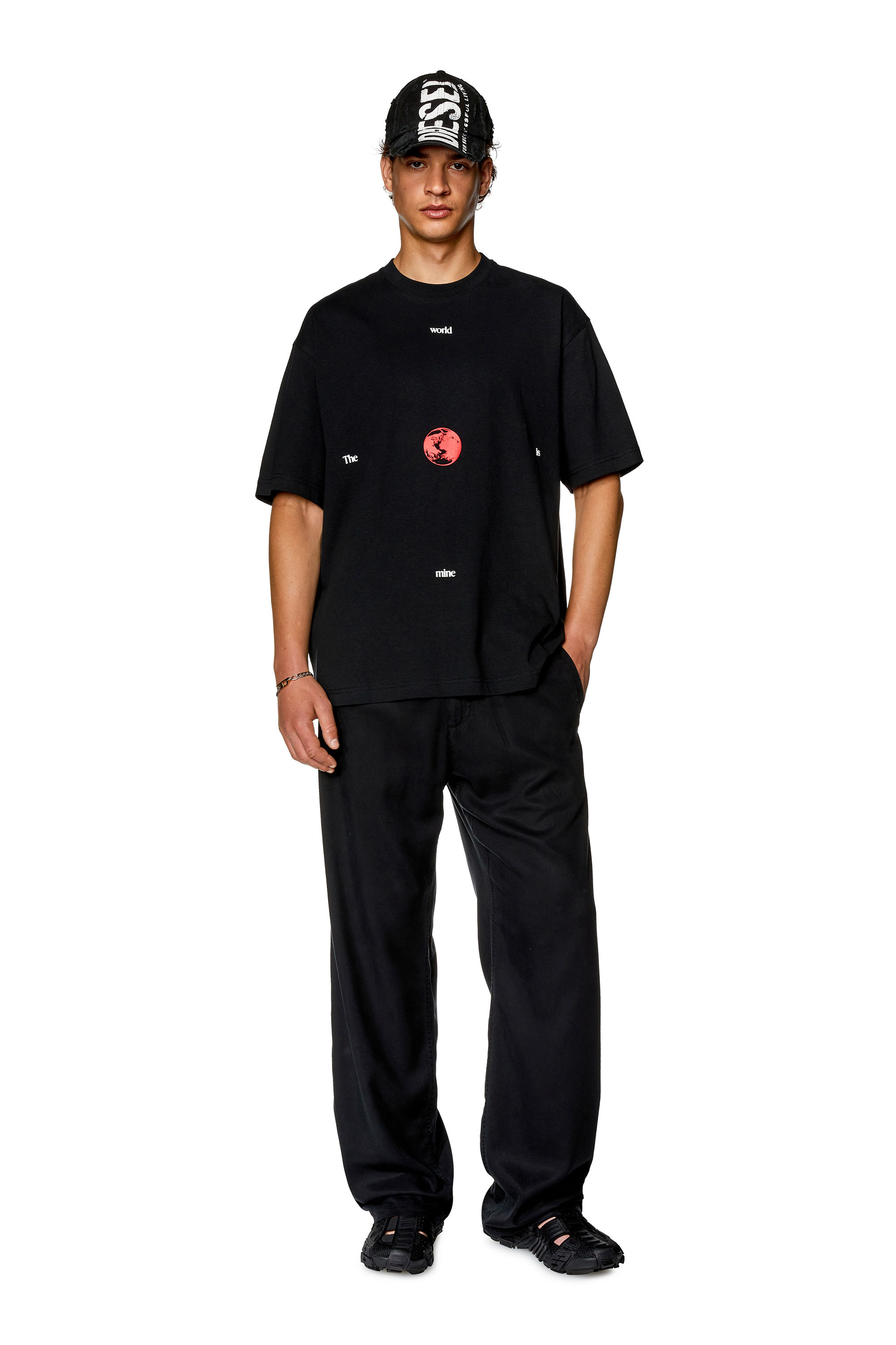 Diesel - T-WASH-L9, Black - Image 3