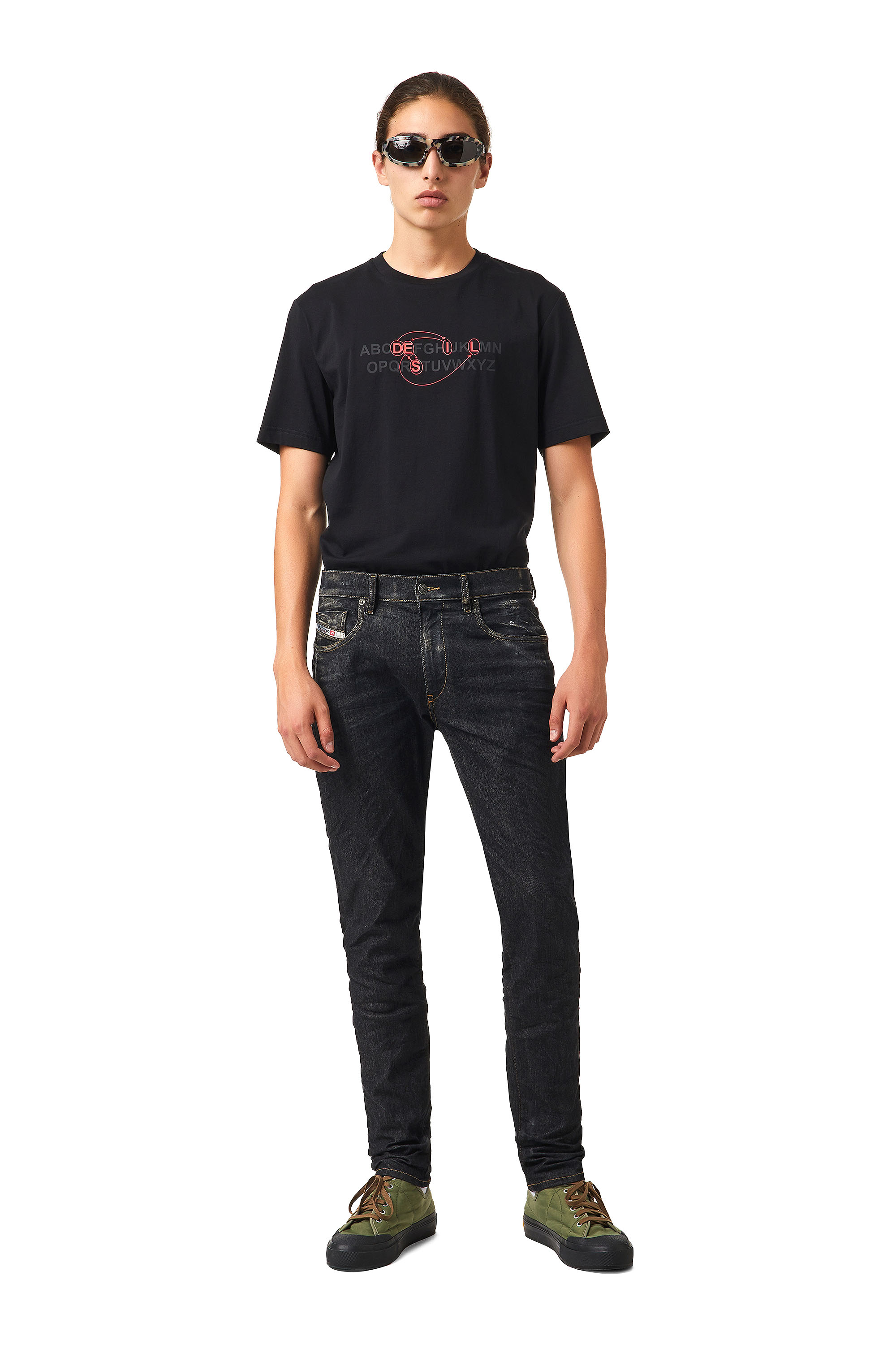 D-Strukt Slim Jeans 09A87, Black/Dark grey Diesel - D-Strukt Slim Jeans 09A87, Black/Dark grey - Image 1