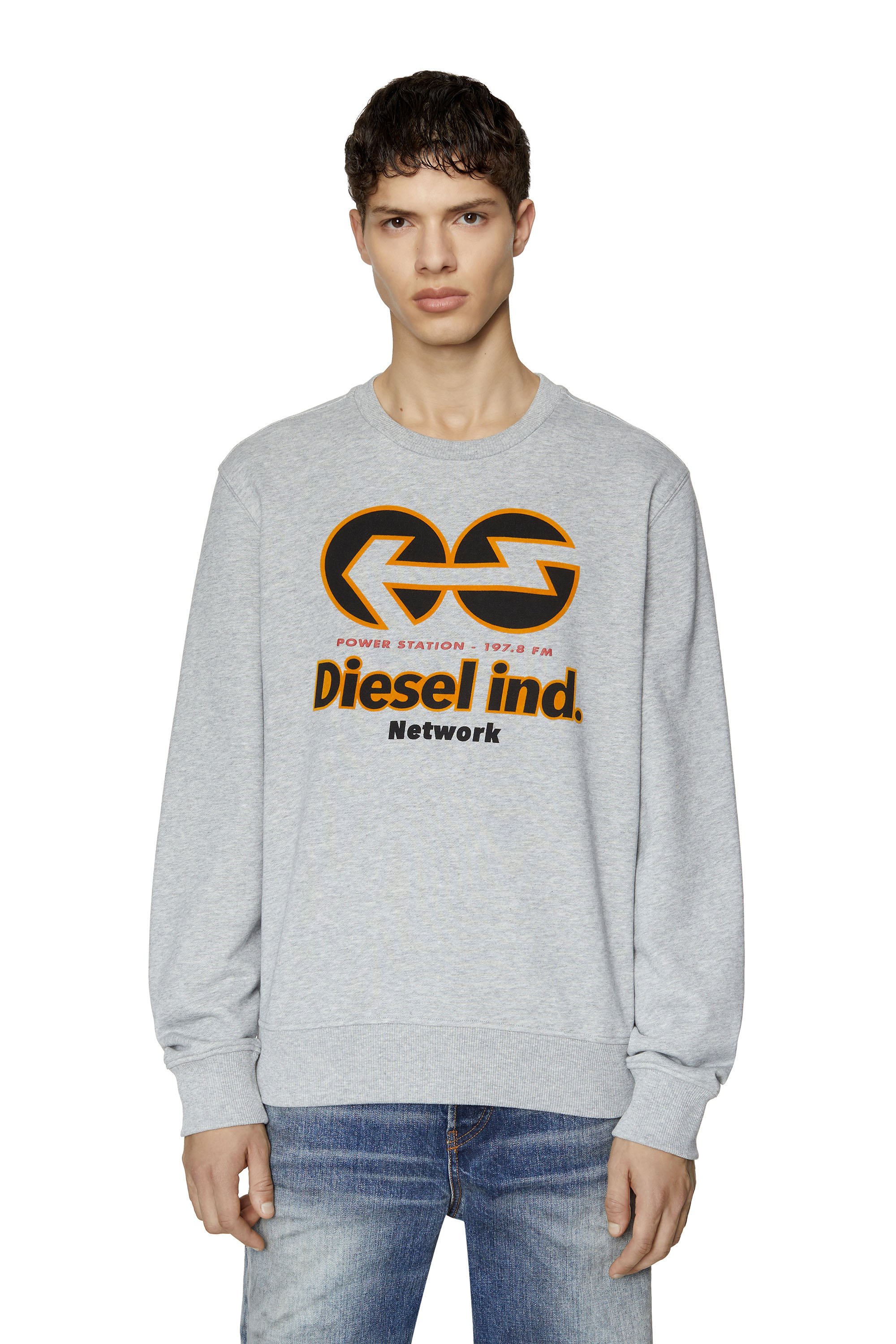 洗練された　DIESEL　①スウェット ②パンツ　2点セット　グレー　XL