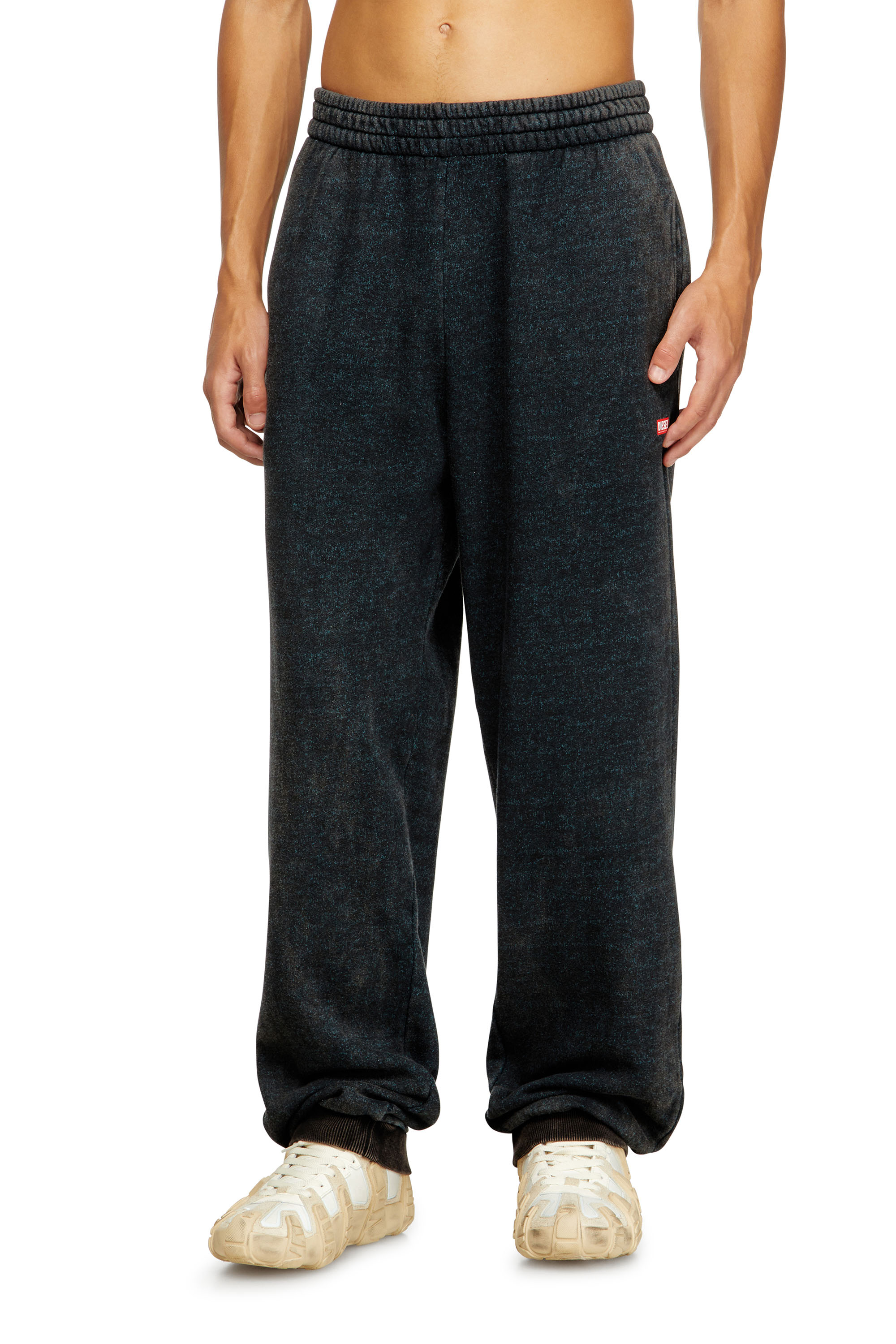 Diesel - P-MARKY-CUFF, Man's Drawstring pants with ribbed trim in null - 1