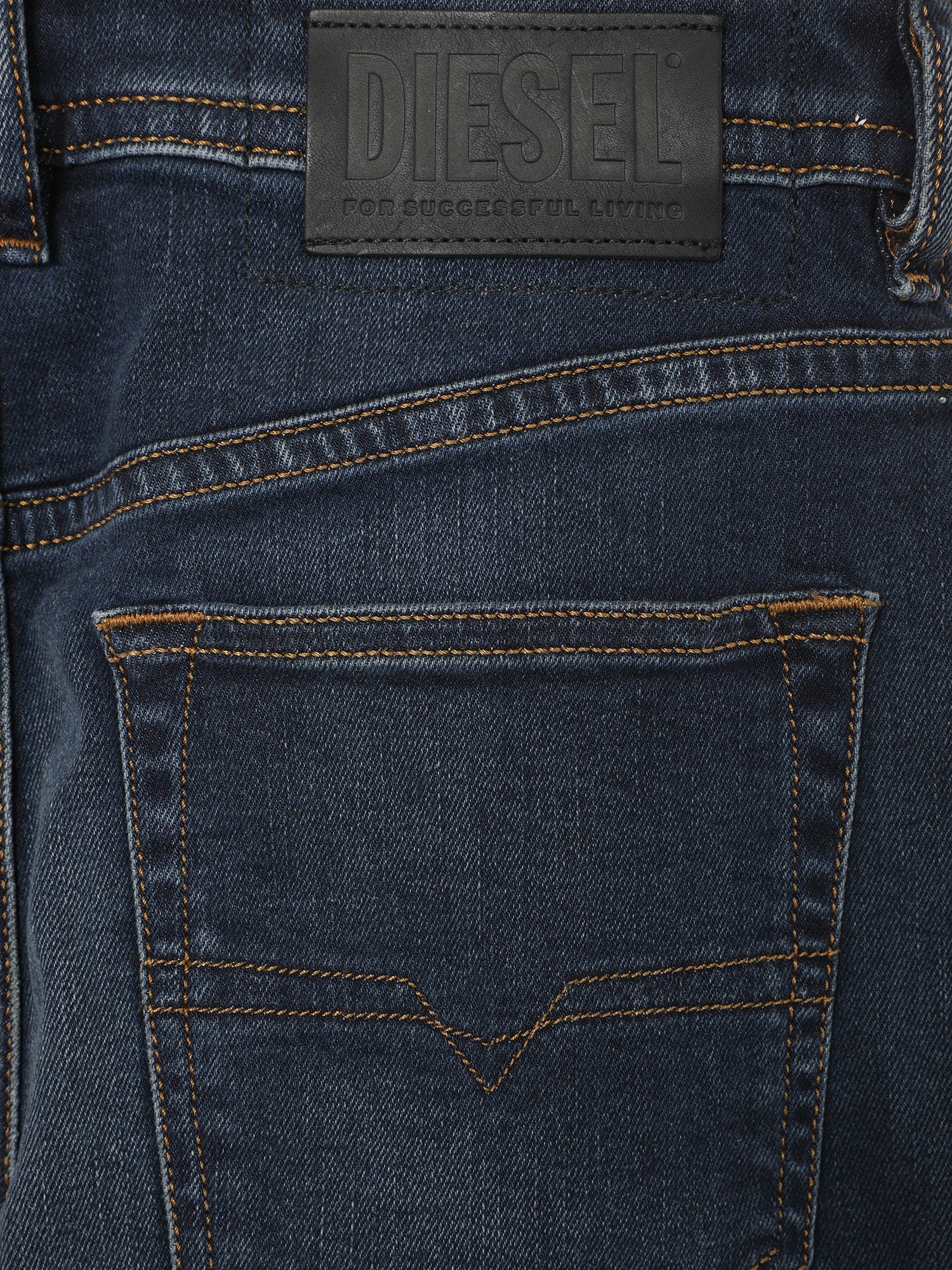 Buster Slim Jeans 009MA: Dark Blue Wash, Treated, Stretch Fabric