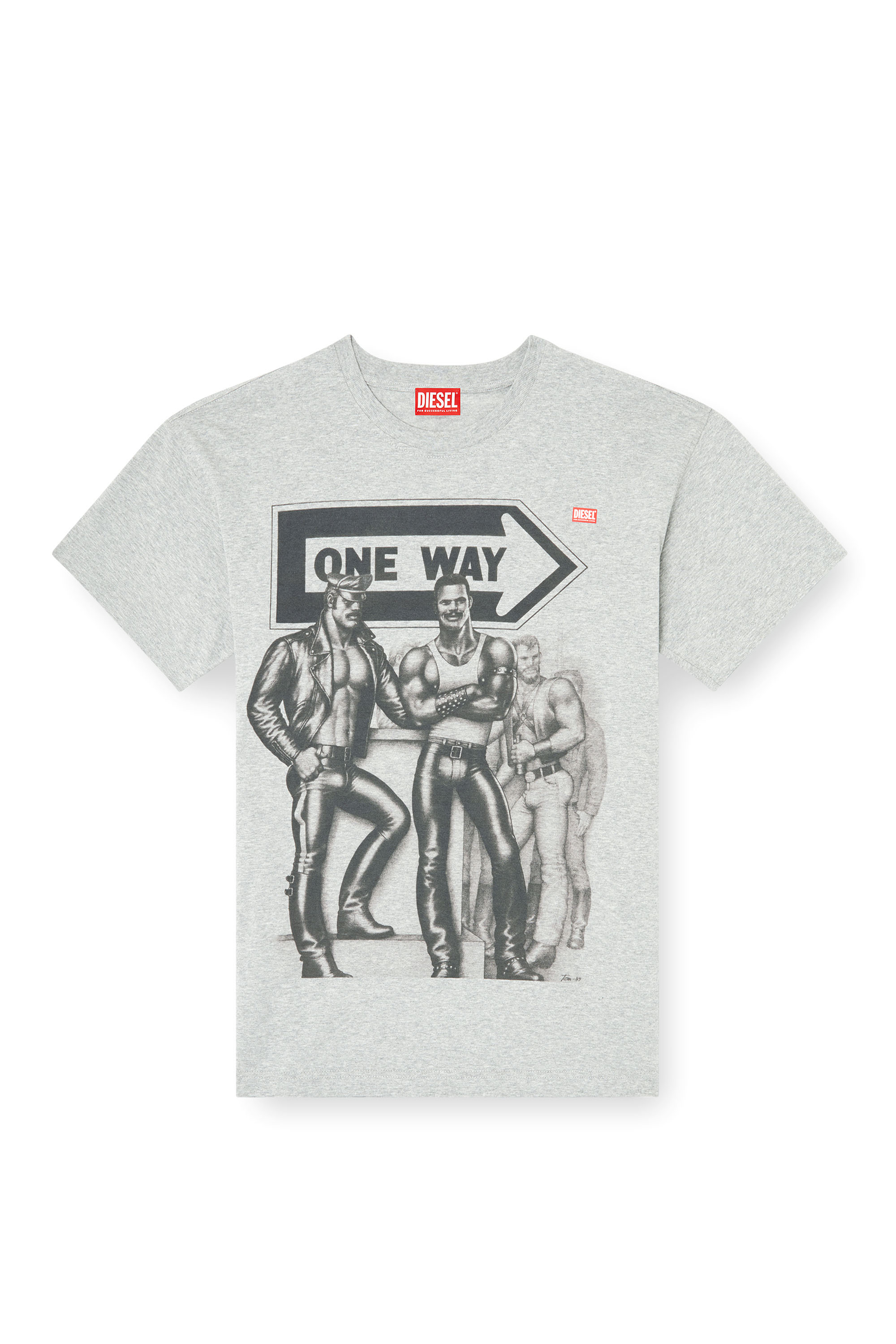 Diesel - PR-T-NORM-TOM25, Camiseta con estampado gráfico Unisex in Gris - 3