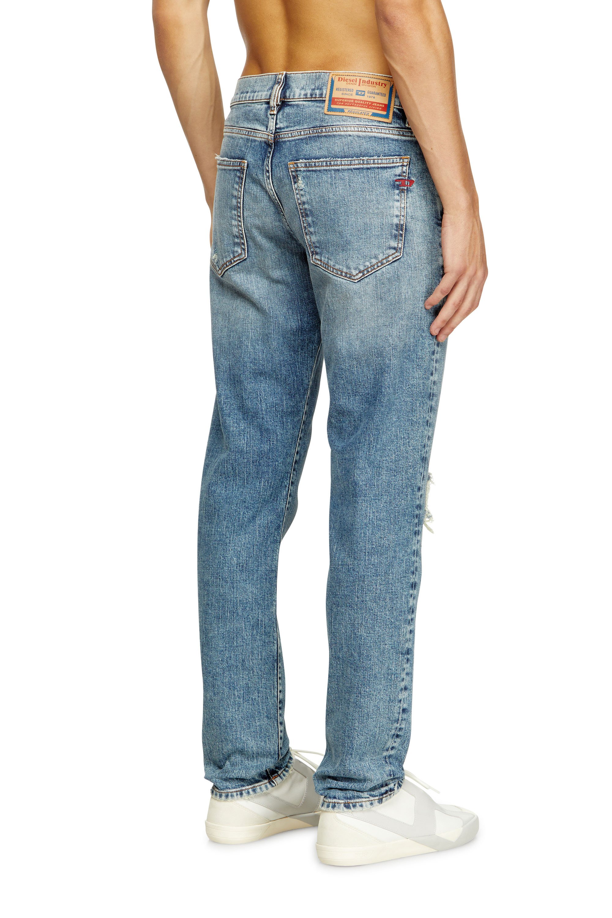 Diesel - Slim Jeans 2019 D-Strukt 09L34 Hombre, Azul Claro - 4