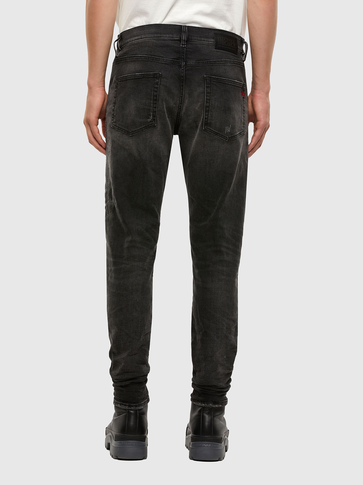 Diesel - D-Strukt Slim Jeans 069RC, Black/Dark Grey - Image 2
