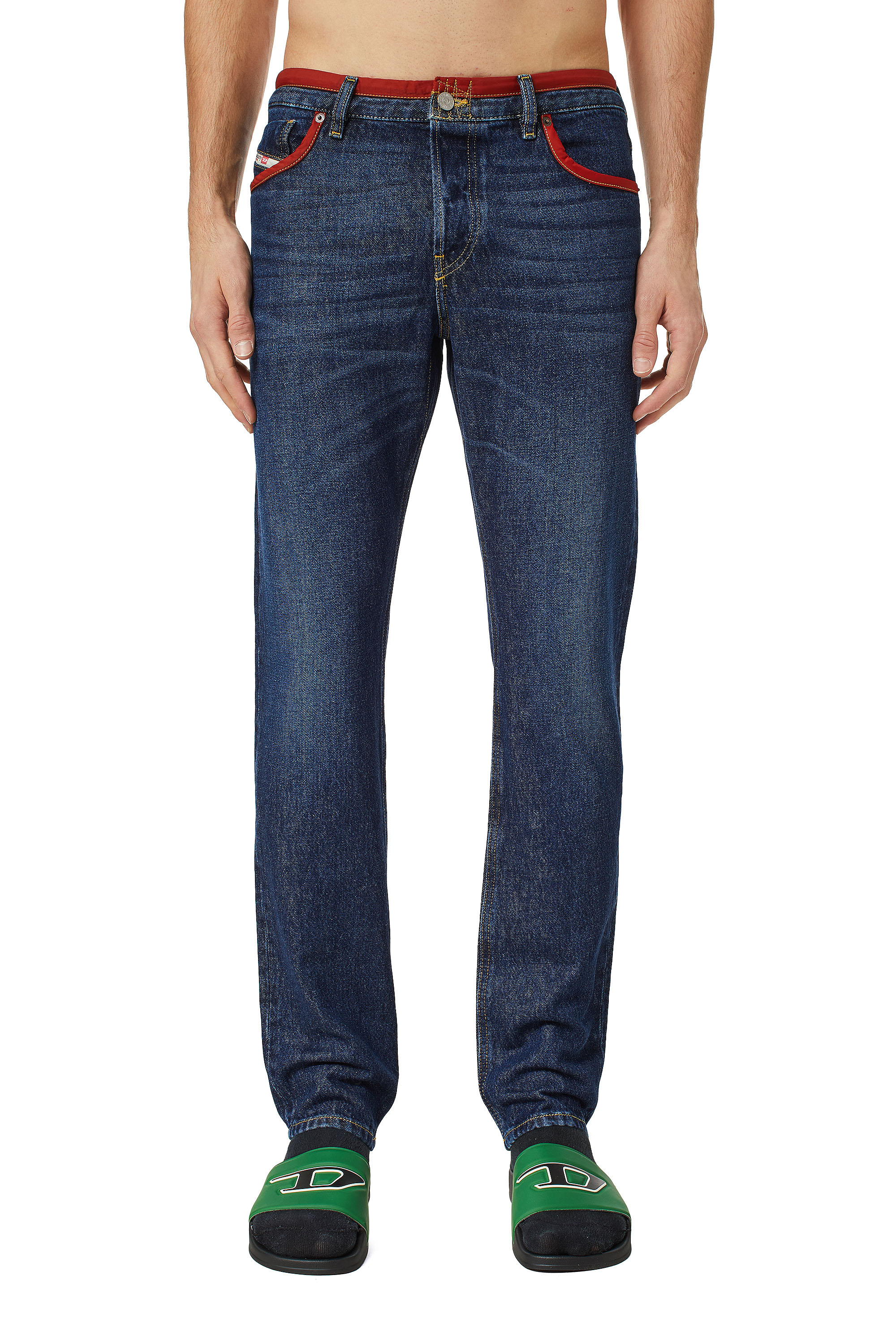 Diesel - 1995 09C88 Straight Jeans, Azul Oscuro - Image 2