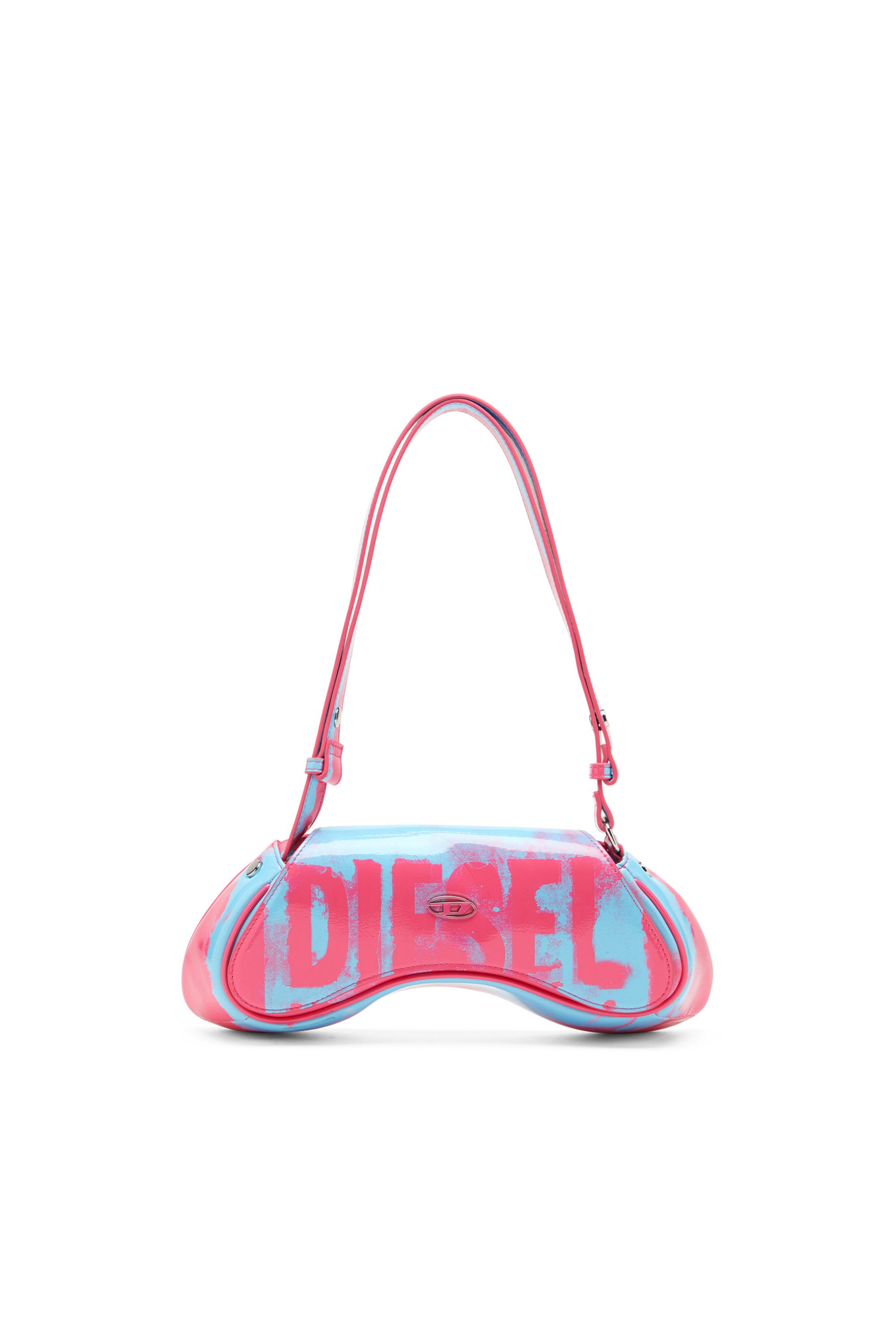 Diesel - PLAY CROSSBODY, Play-Talego con estampado de logotipo desteñido Mujer in Multicolor - 1