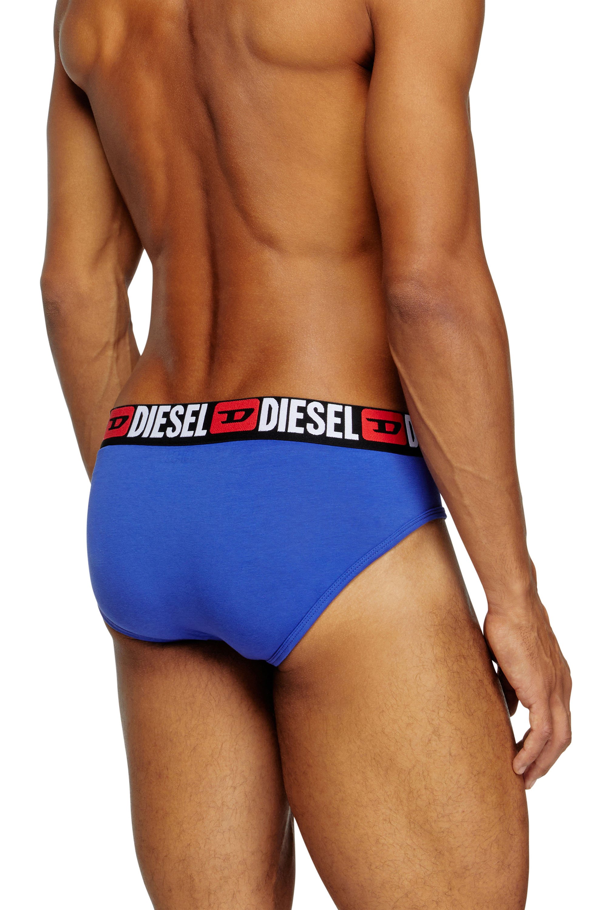Diesel - UMBR-ANDRETHREEPACK, Set de tres calzoncillos de slip de color liso Hombre in Multicolor - 4