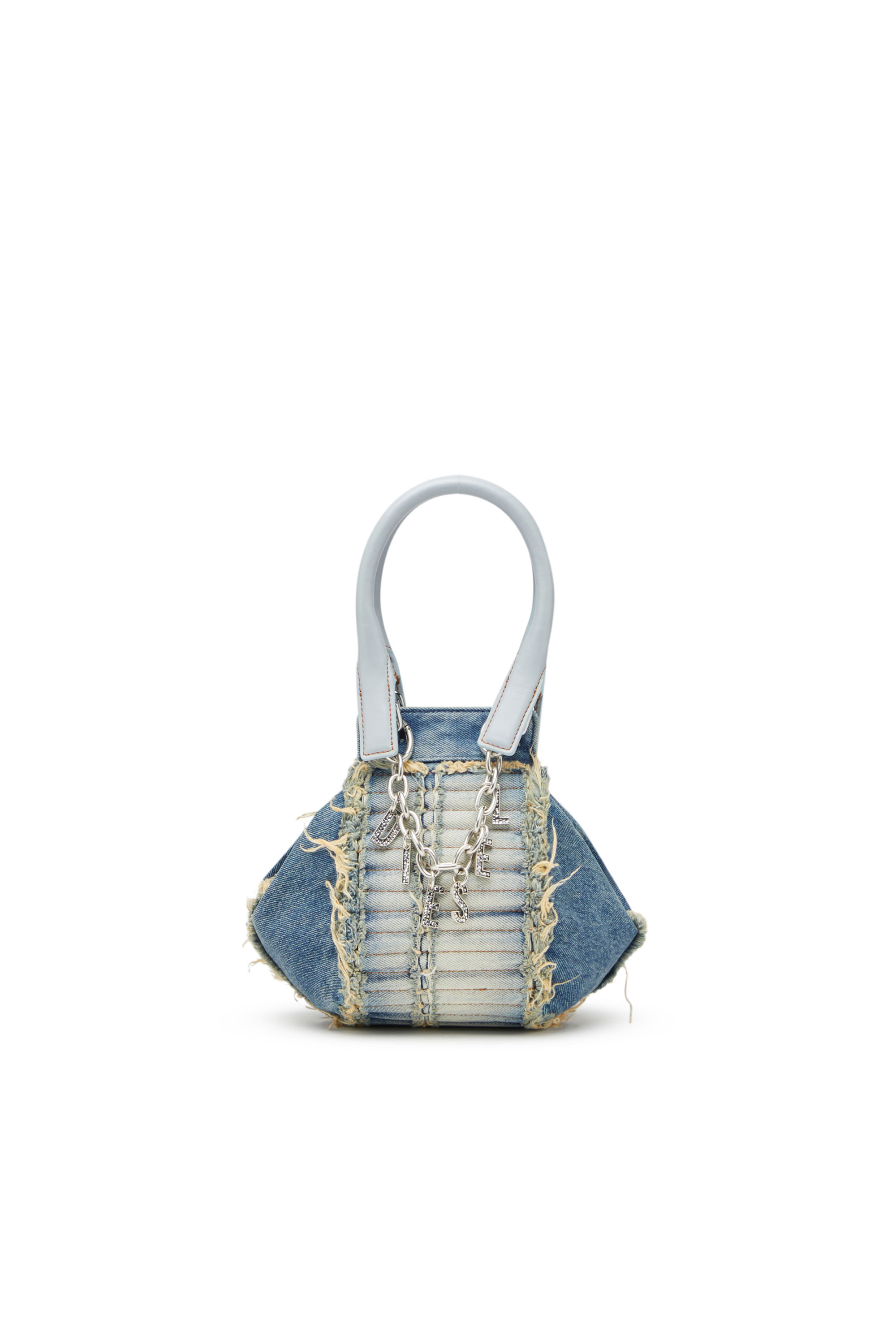 D-VINA-XS Woman: Handbag in faded and quilted denim | Diesel