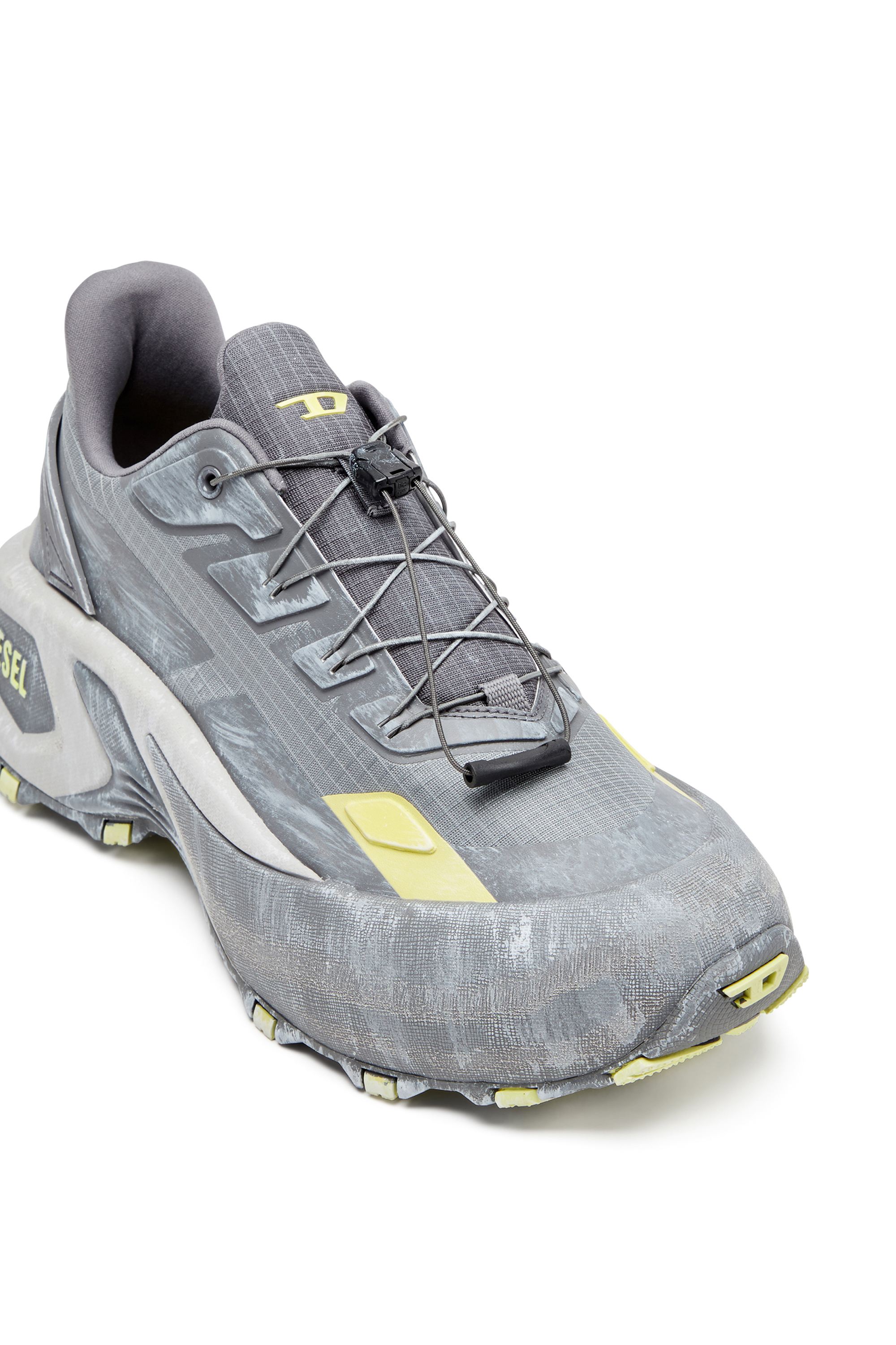 Diesel - D-CAGE RUNNER, Man's D-Cage Runner-Sneaker in Grey/Yellow - 7