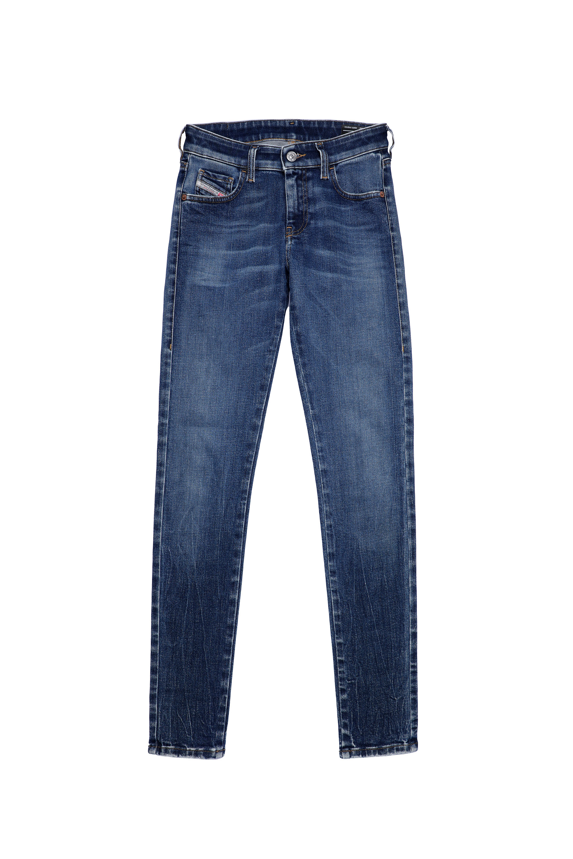 Diesel - Slandy Low Skinny Jeans 009ZX, Dark Blue - Image 6