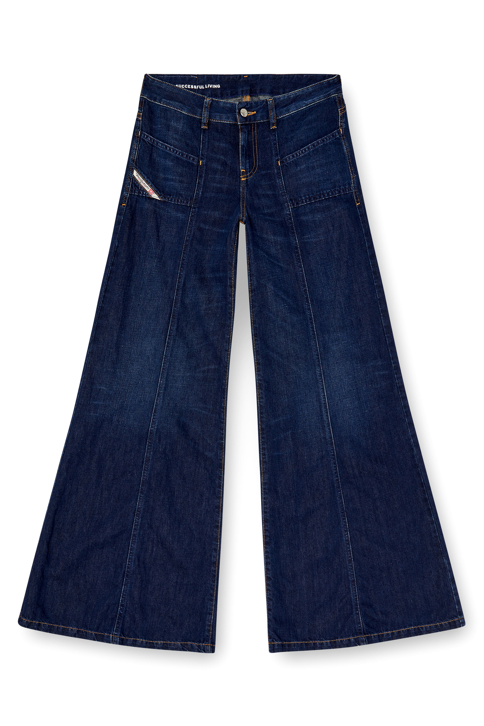 Diesel - Flare Jeans D-Akii 068RA Mujer, Azul Oscuro - 3