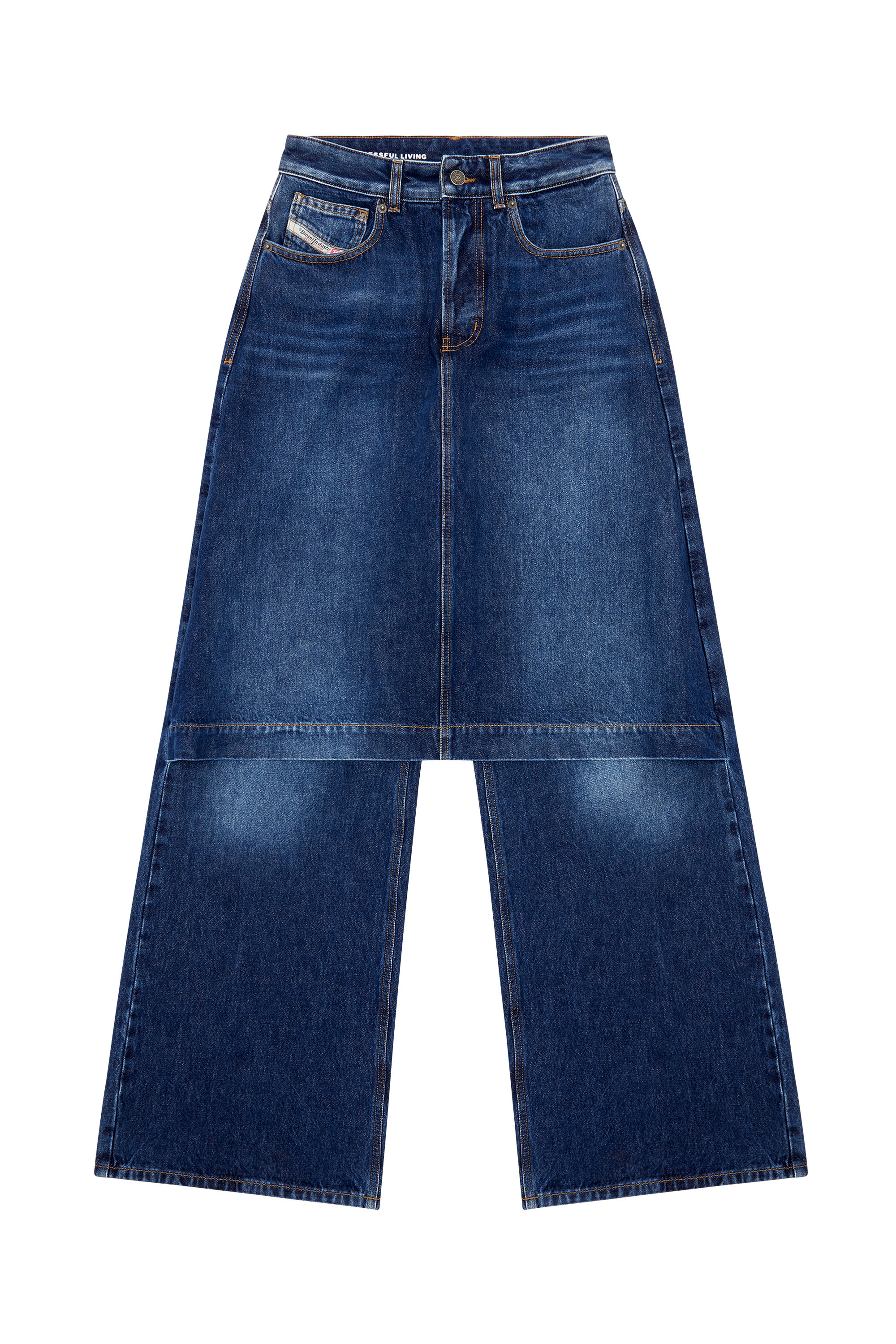 Diesel - Straight Jeans D-Syren 0DBCF, Azul Oscuro - Image 5