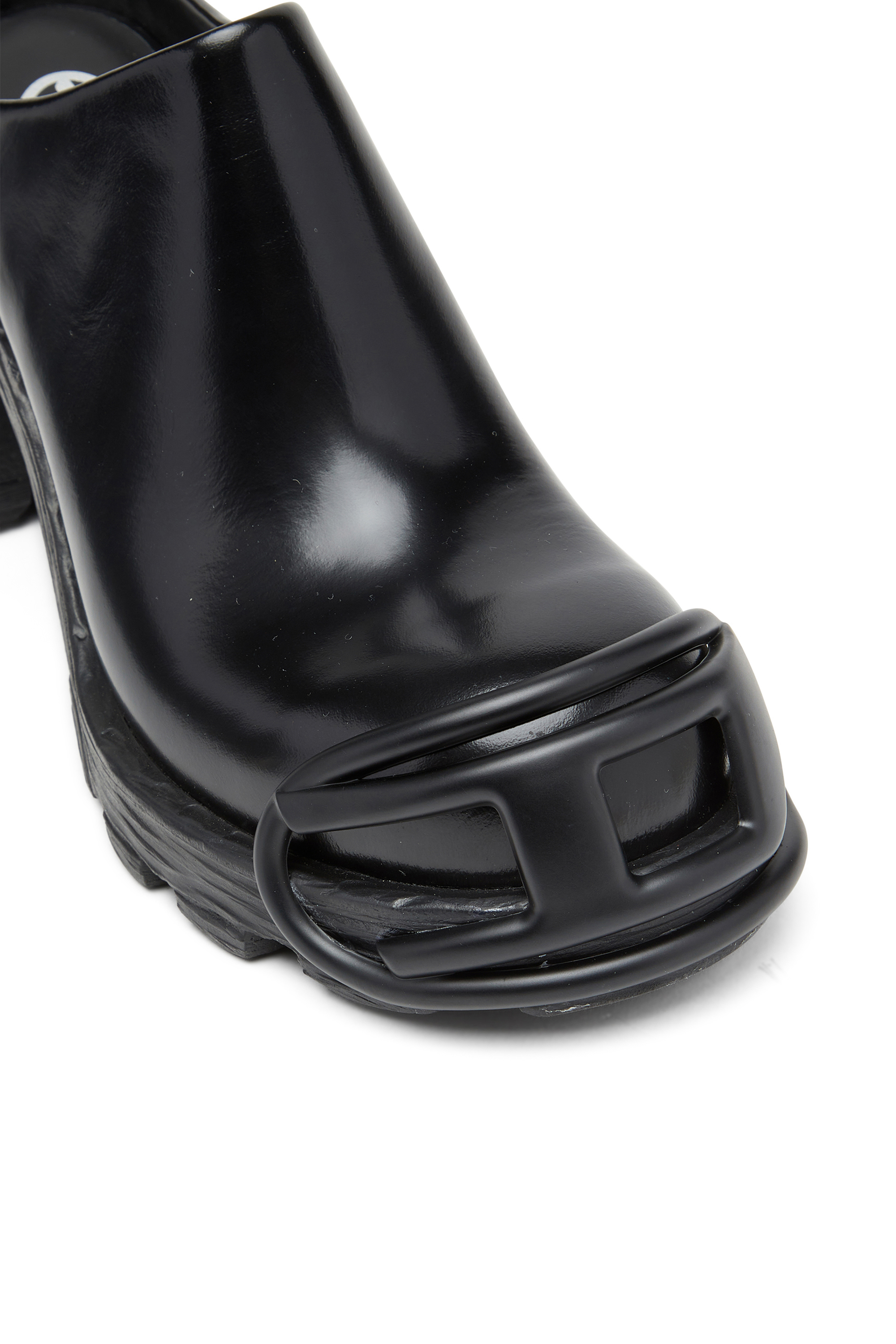 Diesel - D-HAMMER ML D W, Mujer D-Hammer-Zapatos sin talón con tacones con placa Oval D in Negro - Image 6