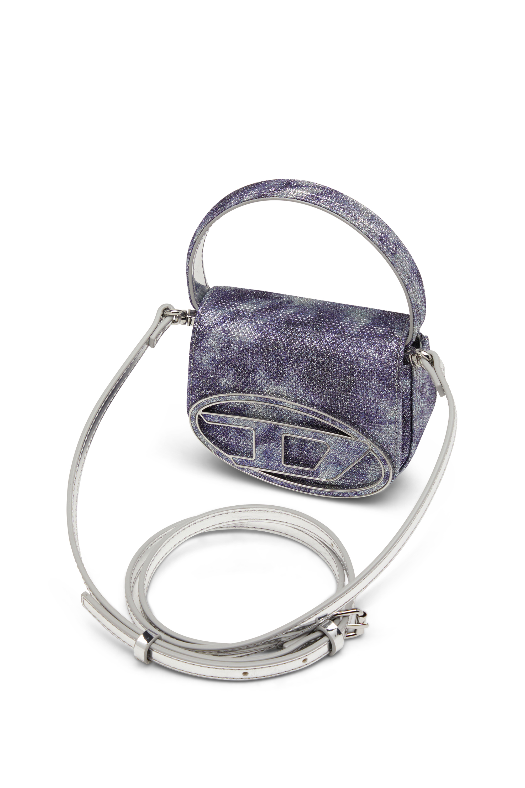 Diesel - 1DR XS, 1DR Xs-Minibolso icónico de tejido brillante Mujer in Azul marino - 5