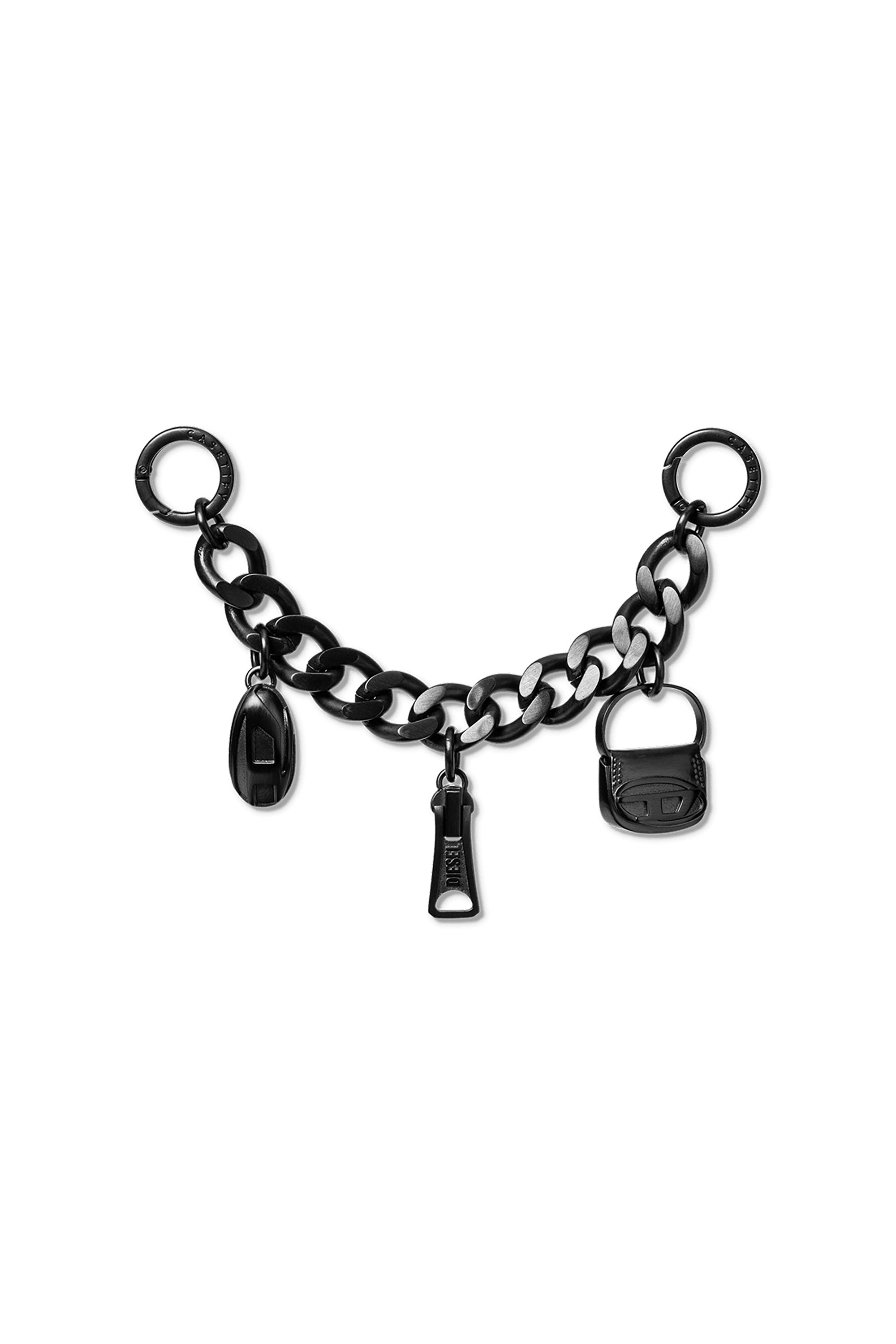 Diesel - 60375 CASETIFY  CHARMS CHAIN, Unisex's Charm Thick Gun Metal in Black - 2