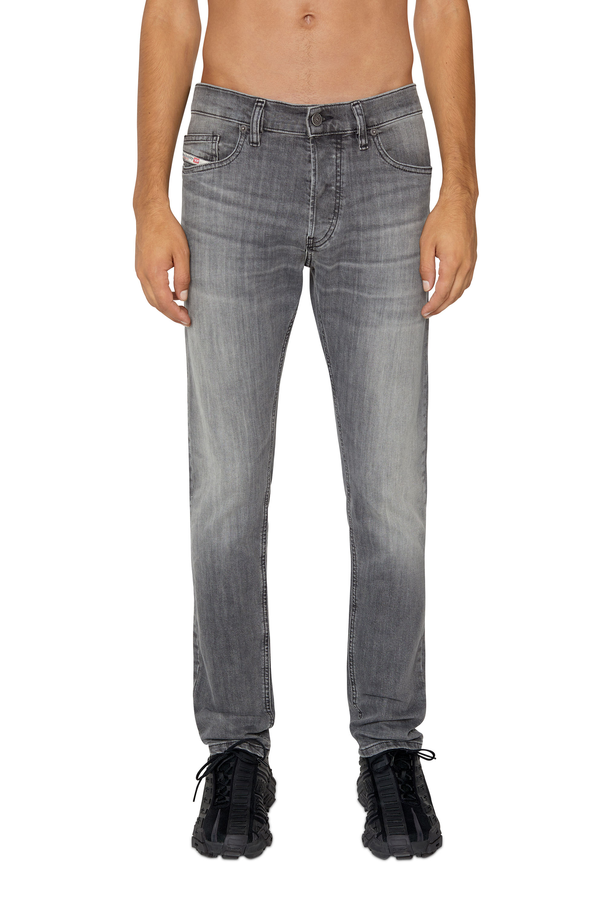 Diesel - Slim Jeans D-Luster 0BJAX, Negro/Gris oscuro - Image 1