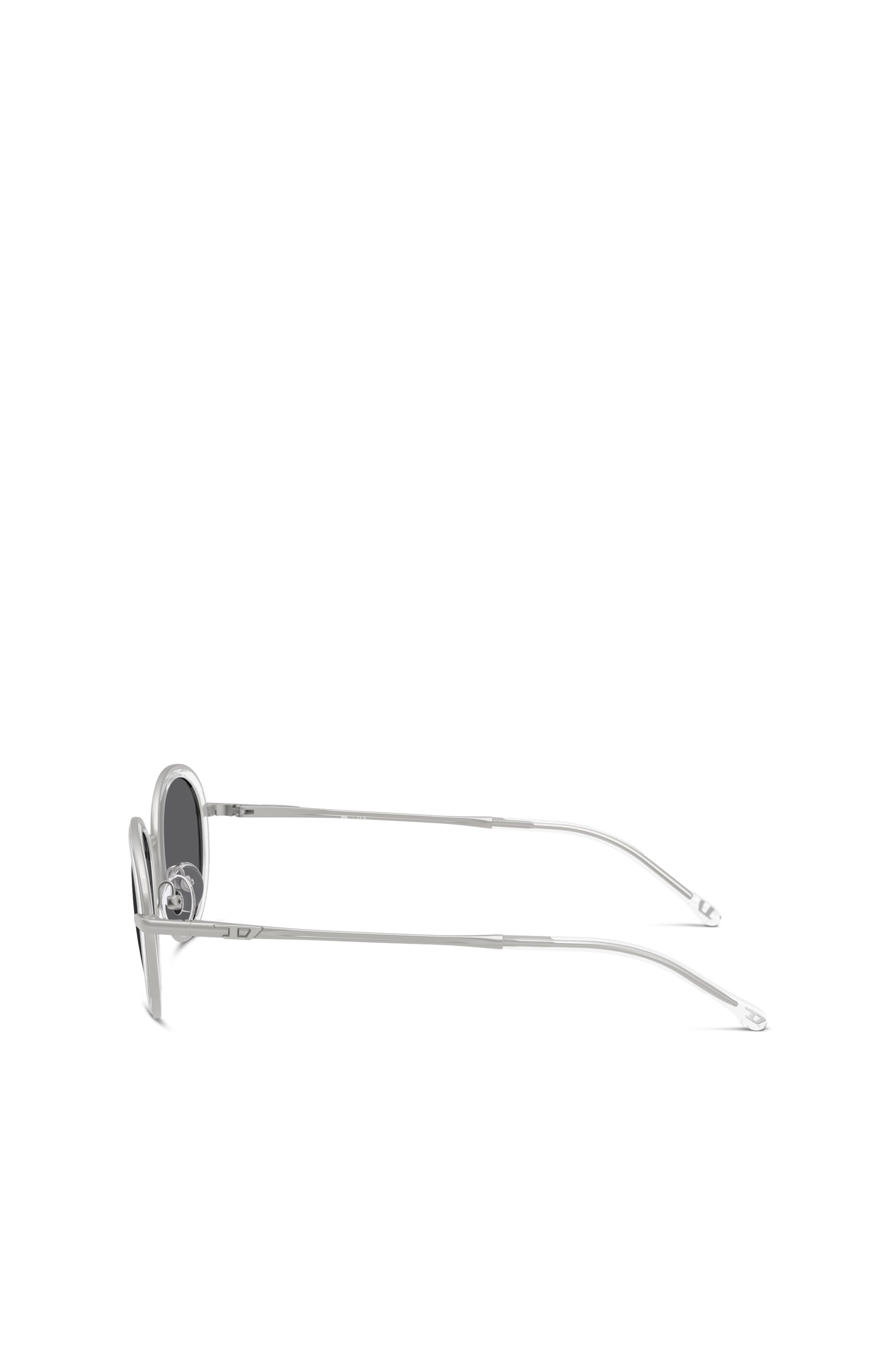 Diesel - 0DL1018, Unisex's Oval sunglasses in White - 3