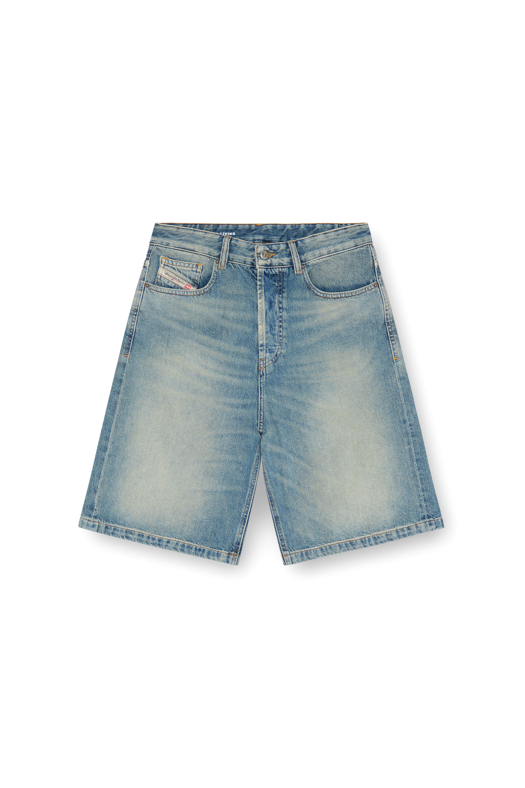 Diesel - DE-SIRE-SHORT, Mujer Pantalones cortos en denim in Azul marino - Image 4