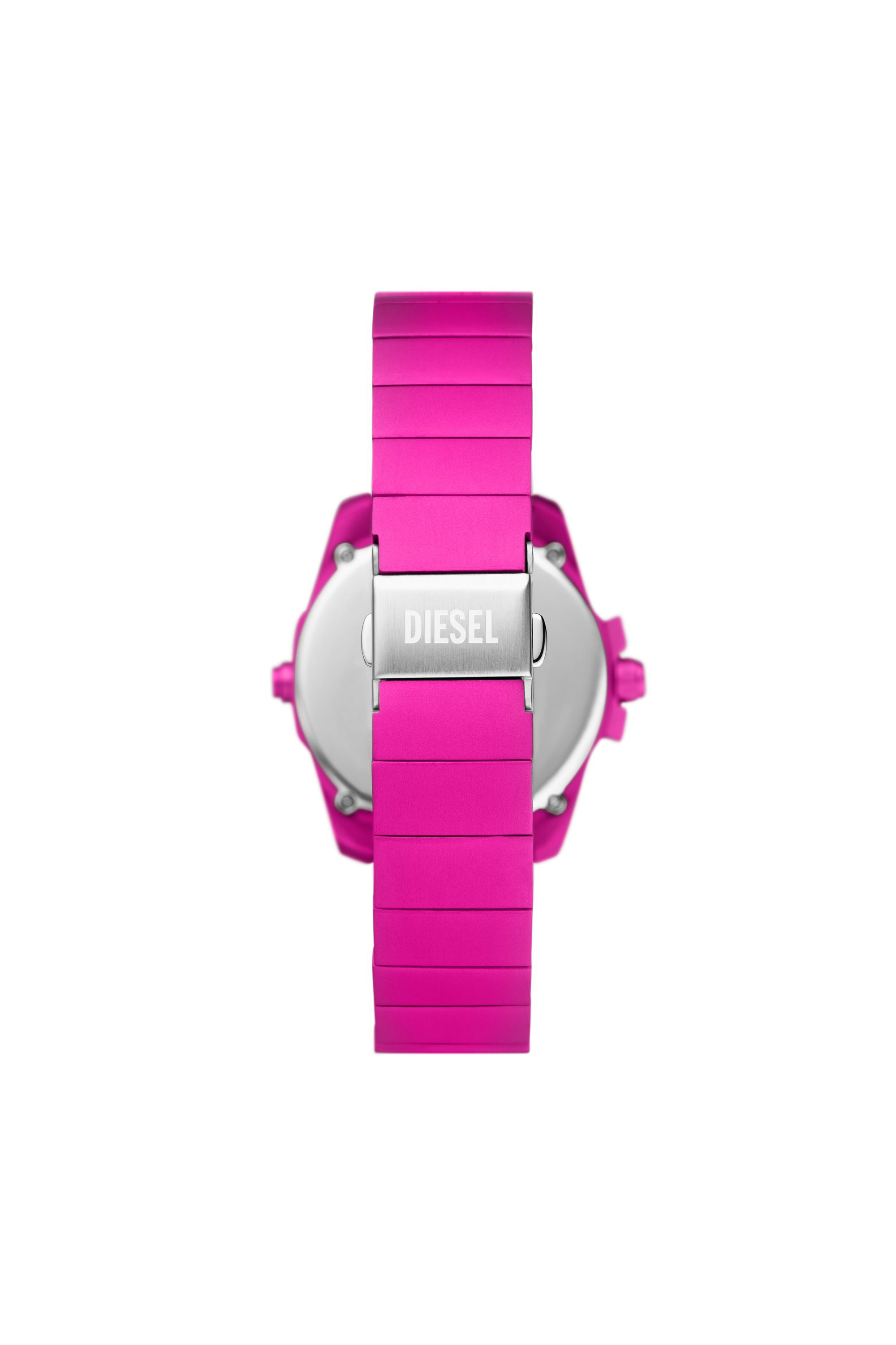 Diesel - DZ2206 WATCH, Man Baby chief digital pink aluminum watch in Pink - Image 3