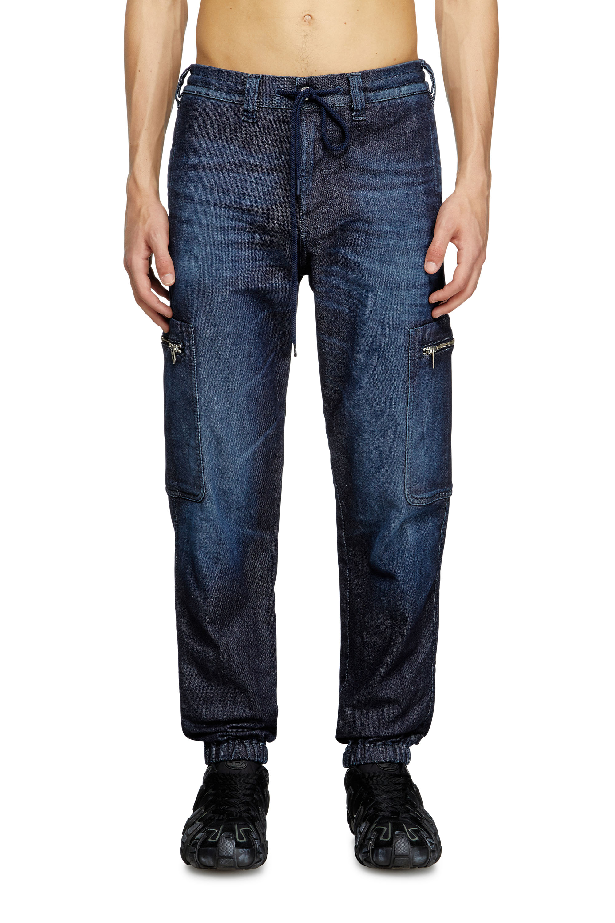 Diesel - Slim D-Lab JoggJeans® 09L11 Unisex, Azul Oscuro - 1