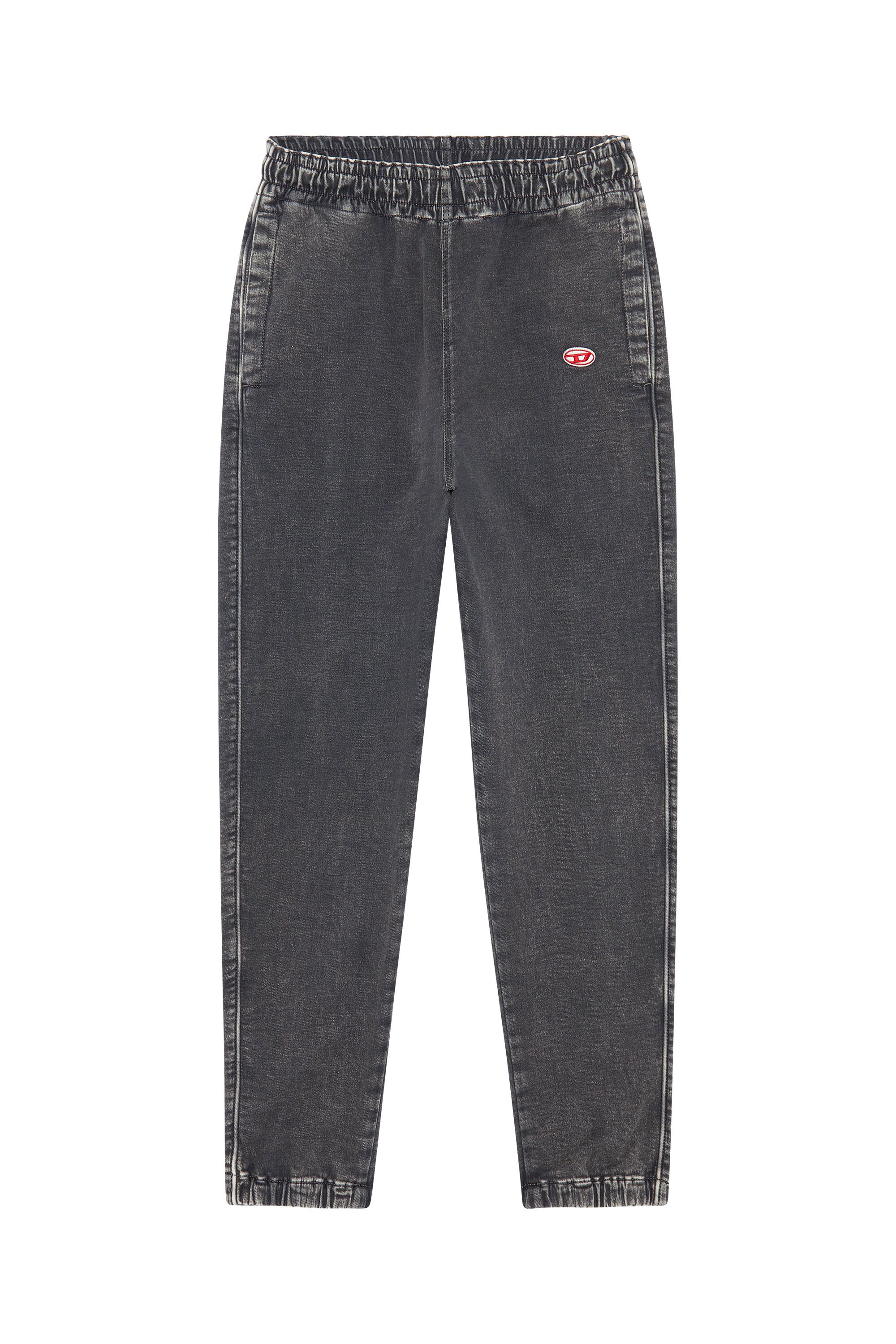 Diesel - D-Lab Track Denim Joggjeans® 069ZF Tapered, Negro/Gris oscuro - Image 1