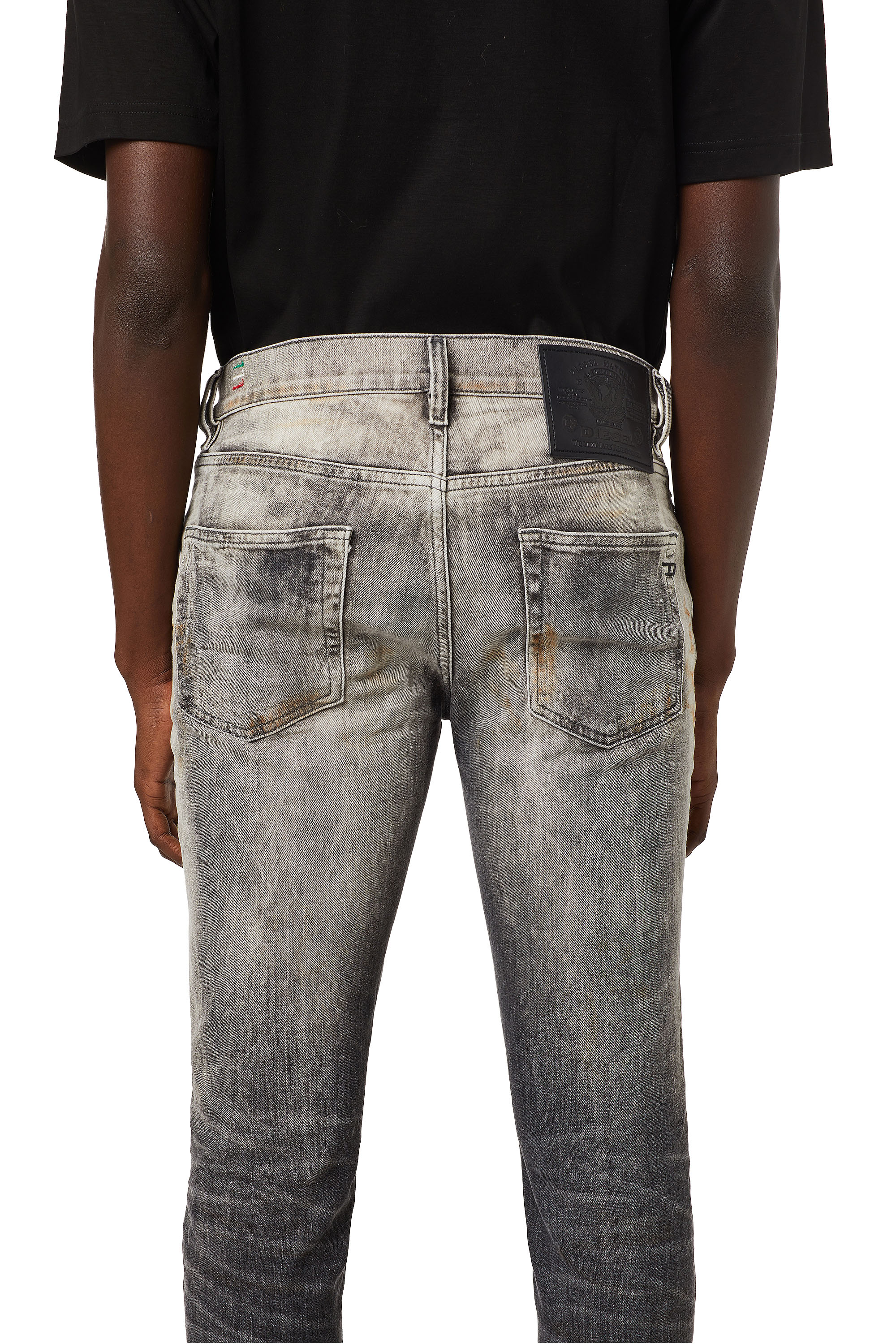 Diesel - D-Strukt Slim Jeans 09A83, Black/Dark grey - Image 5