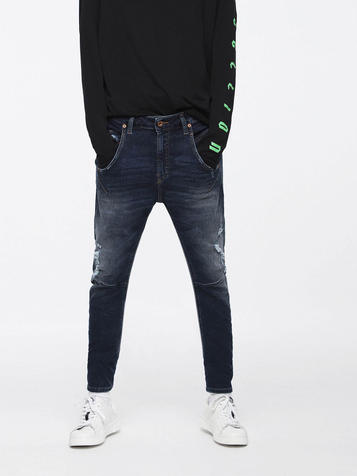 Fayza JoggJeans 069BD Boyfriend, Azul Oscuro Diesel - Fayza JoggJeans 069BD Boyfriend, Azul Oscuro - Image 1