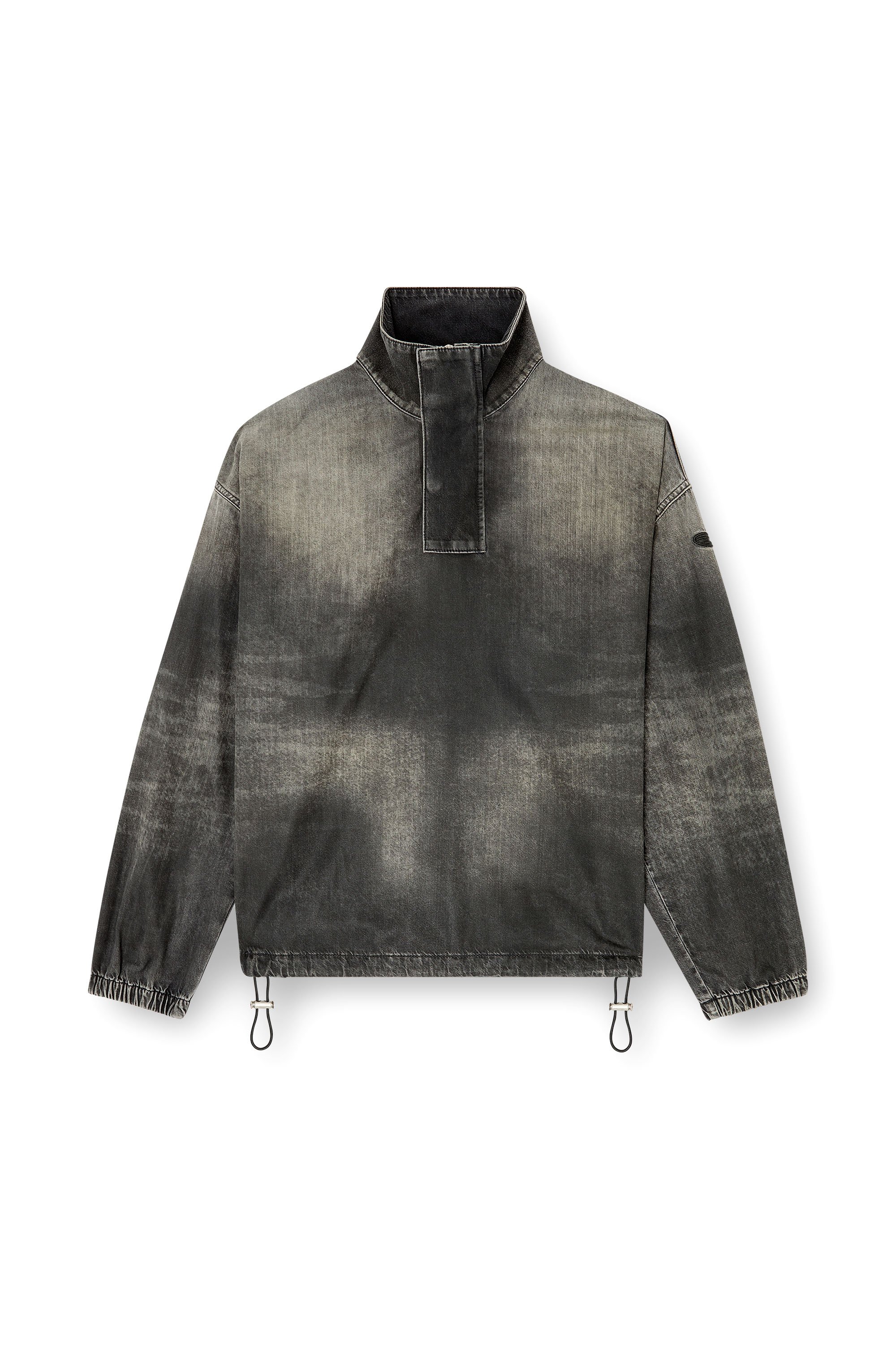 Diesel - D-FLOW-S3, Top de denim con cuello alto Unisex in Negro - 3