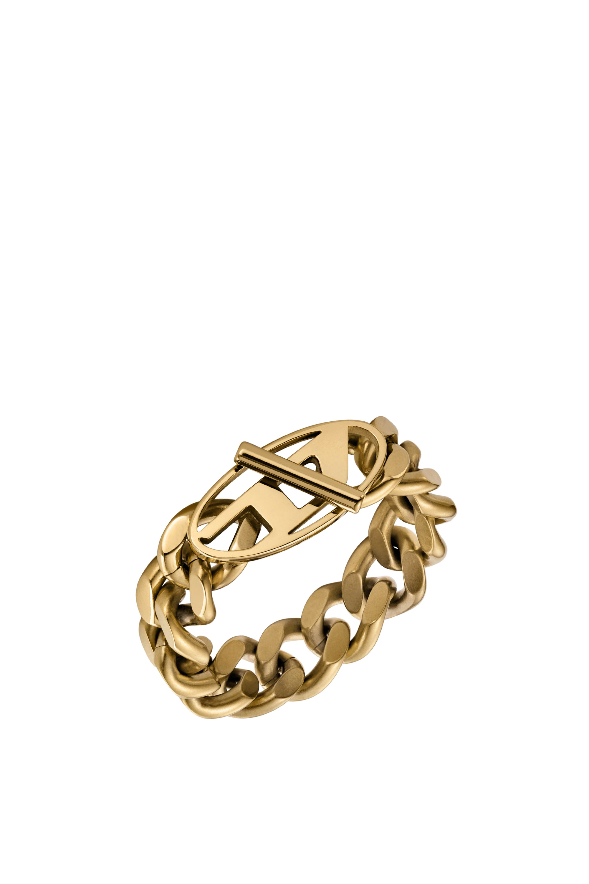 Diesel - DX1568710 JEWEL, Unisex's Gold-Tone Stainless Steel Soft Chain Ring in Gold - 2