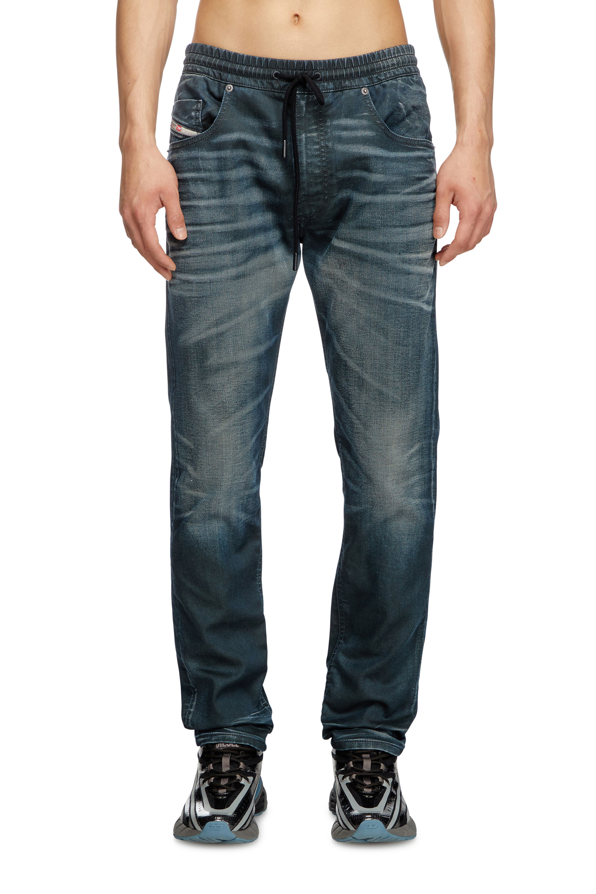 Diesel - Man's Regular 2030 D-Krooley Joggjeans® 068QK, Dark Blue - 2