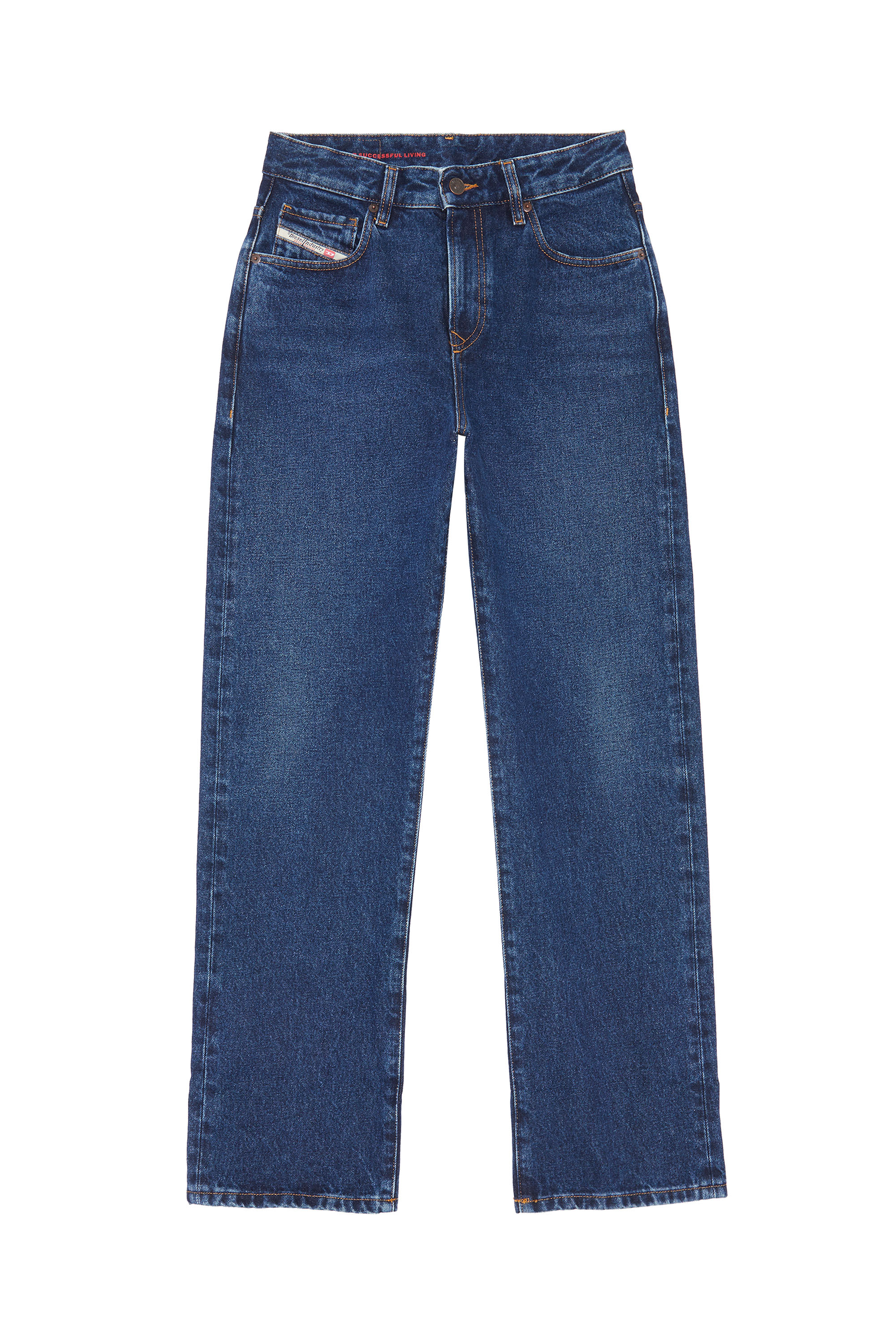 Diesel - 1999 007E6 Straight Jeans, Azul Oscuro - Image 1