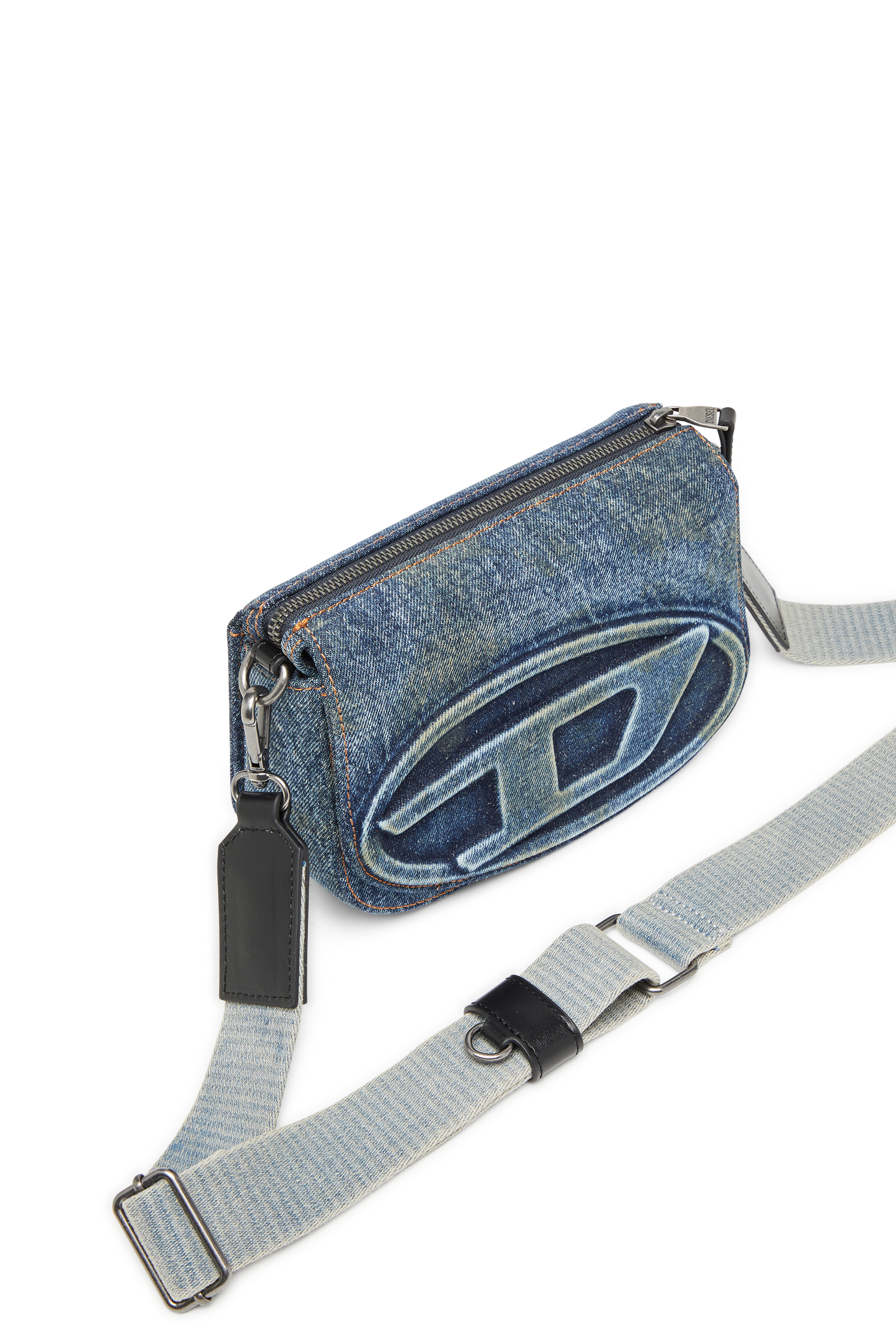 Diesel - 1DR CAMERA BAG, Unisex's Camera bag in solarised denim in Blue - 5