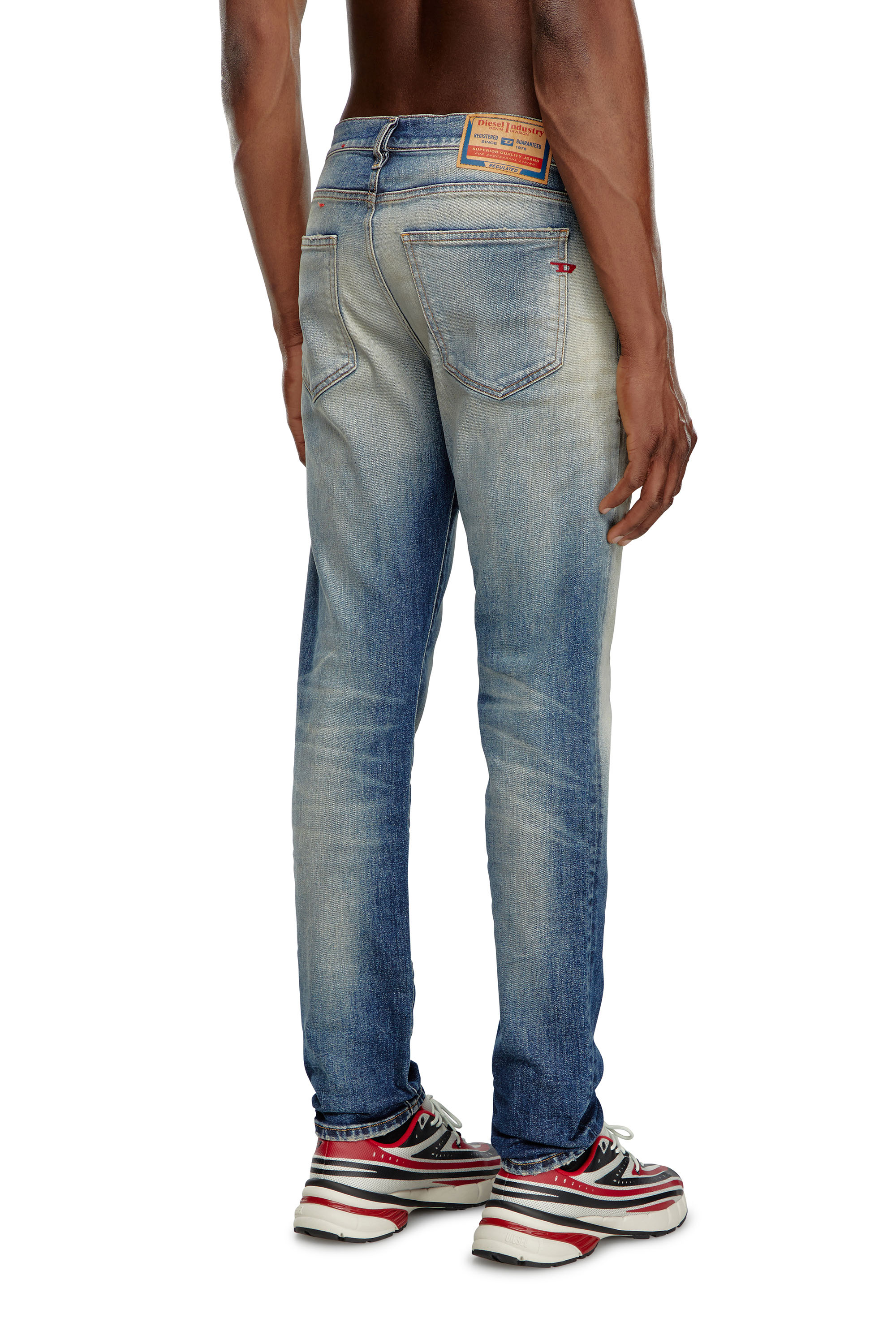 Diesel - Slim Jeans 2019 D-Strukt 09J64, Hombre Slim Jeans - 2019 D-Strukt in Azul marino - Image 4
