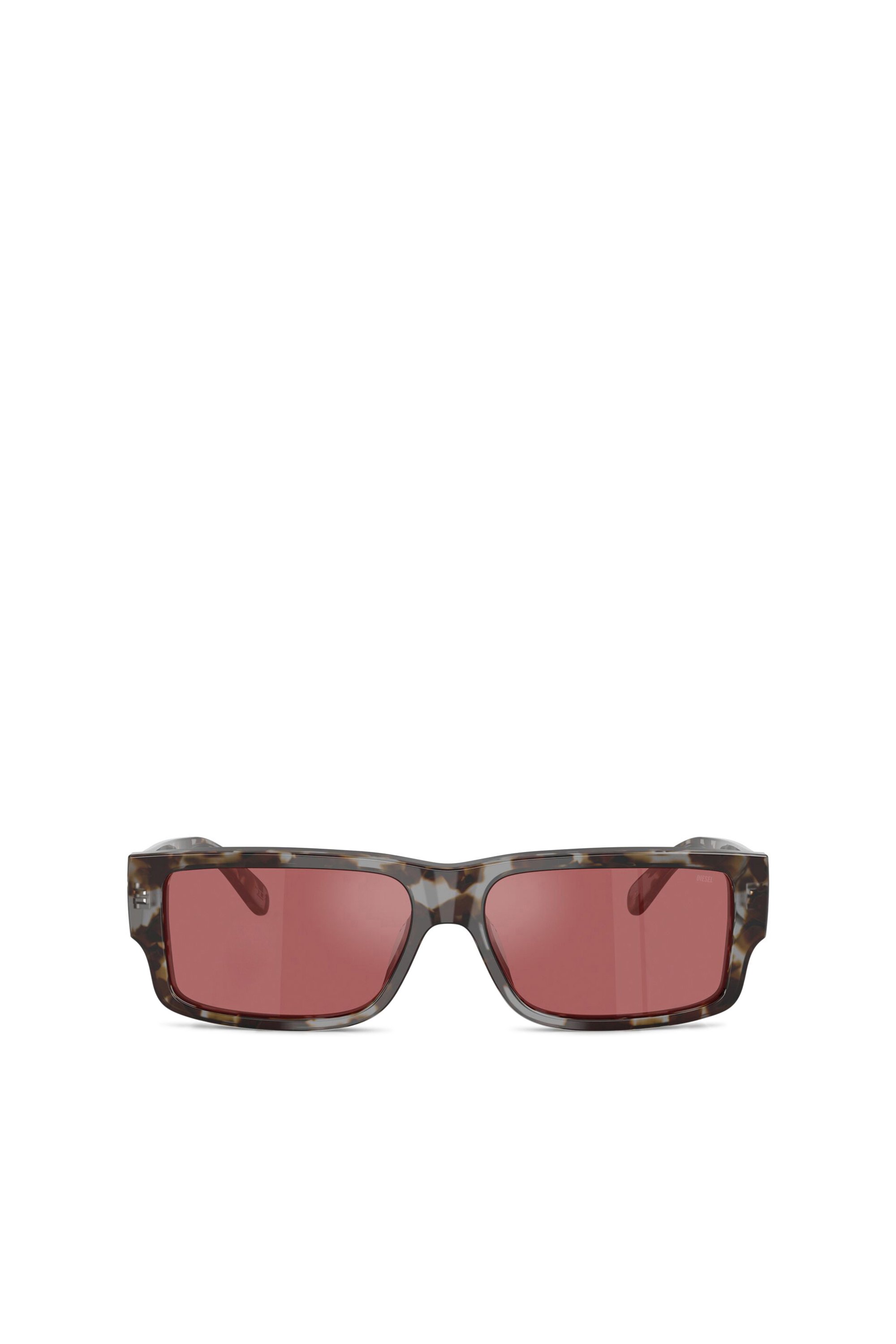 Diesel - 0DL2003 SIZE 57, Gafas rectangulares Hombre in Rojo - 1