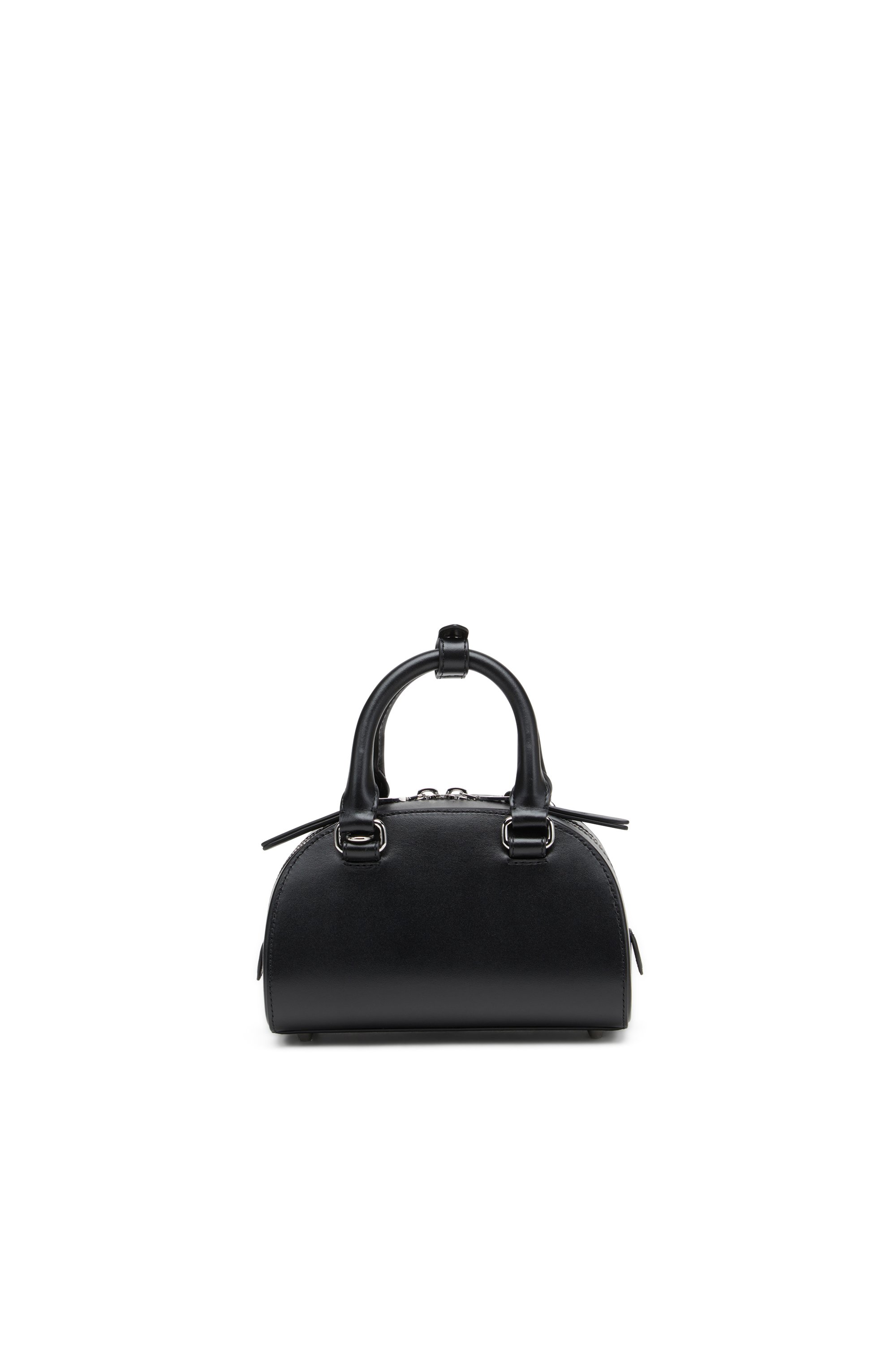 Diesel - 1DR DOME CROSSBODY, Woman's Leather mini bowling bag in Black - 2
