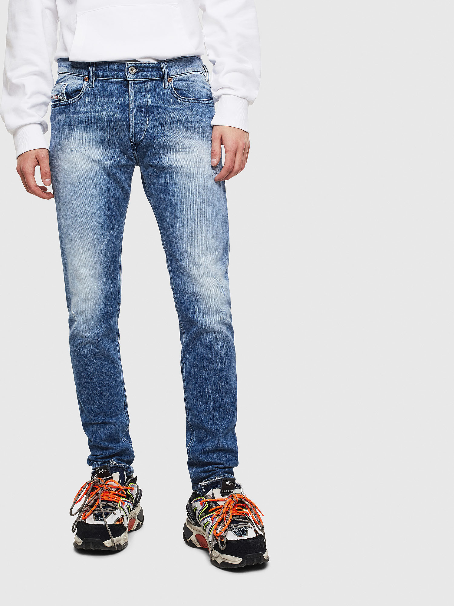 Diesel - Tepphar 0096D Slim Jeans, Azul Claro - Image 1
