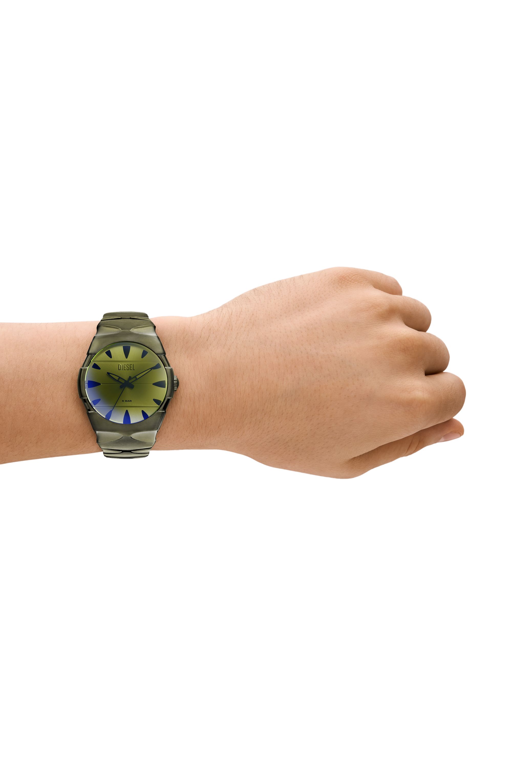 Diesel - DZ2215, Man's D-Sruptor Stainless Steel Watch in Green - 5