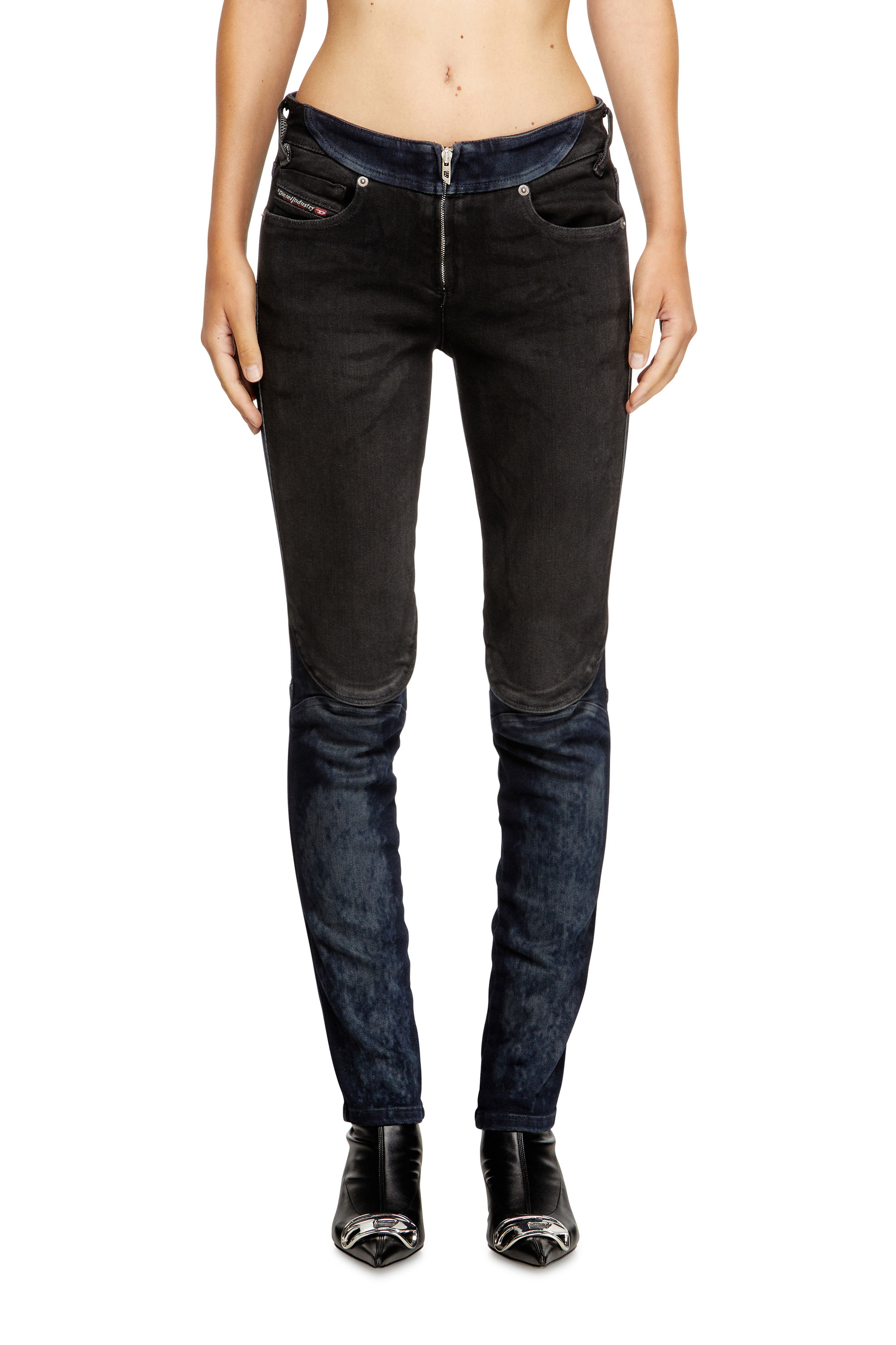 Diesel - Slim Jeans D-Bikee 09M92 Mujer, Azul Oscuro - 1
