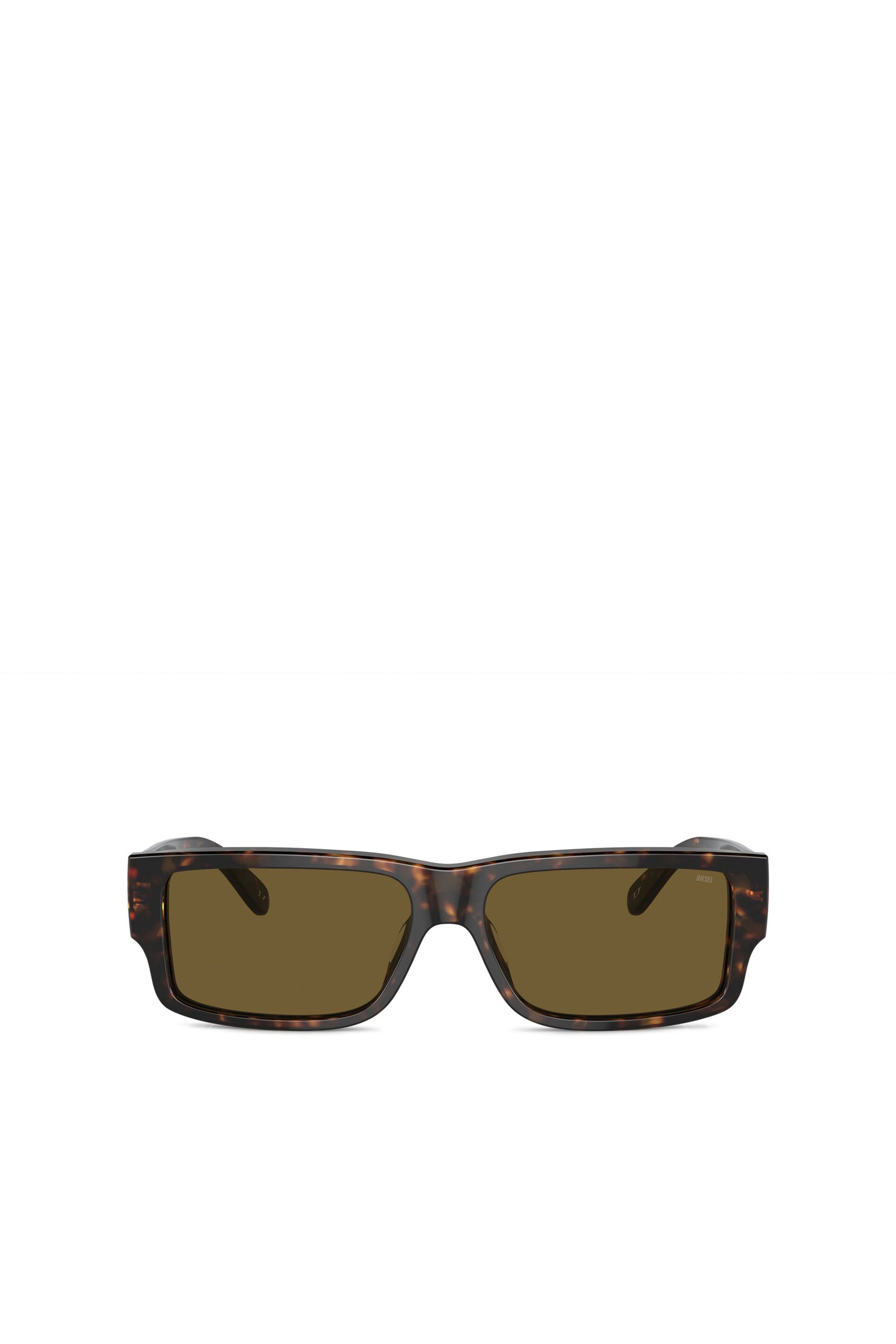 Diesel - 0DL2003 SIZE 57, Gafas rectangulares Hombre in Marrón - 1