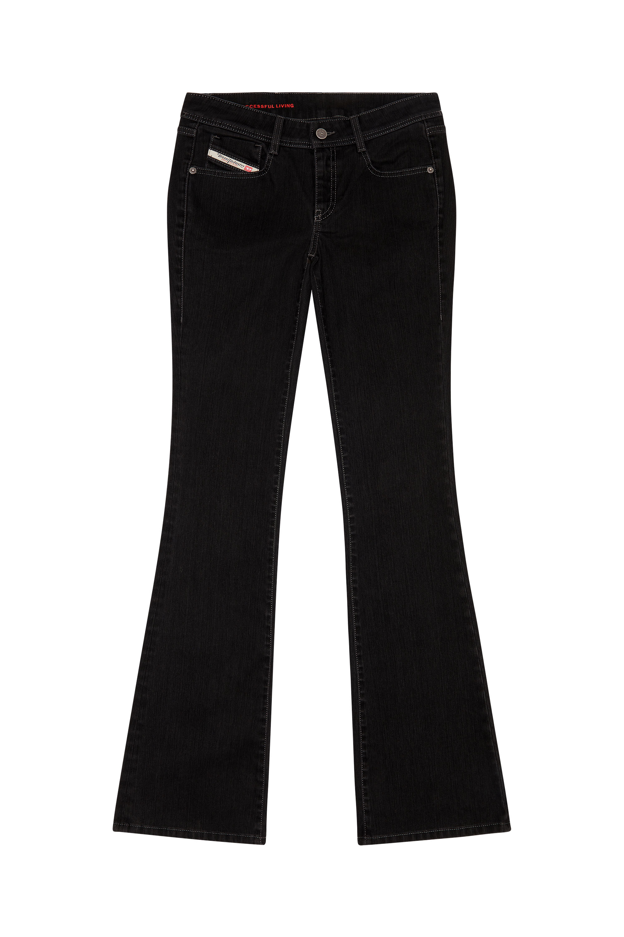 Diesel - 1969 D-EBBEY 0IHAO Bootcut and Flare Jeans, Negro/Gris oscuro - Image 6