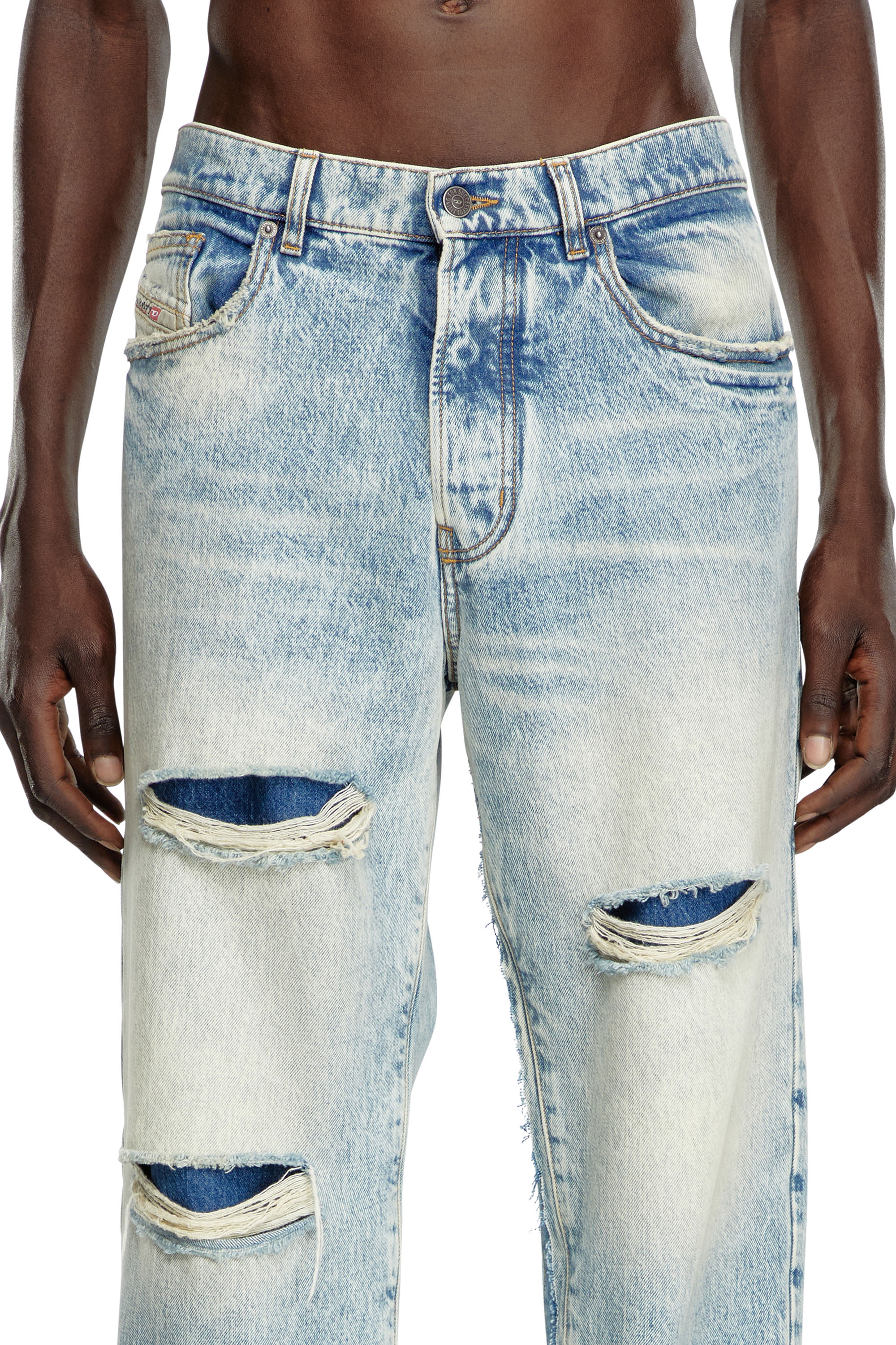 Diesel - Straight Jeans D-Fire 0AJEN, Hombre Straight Jeans - D-Fire in Azul marino - Image 5