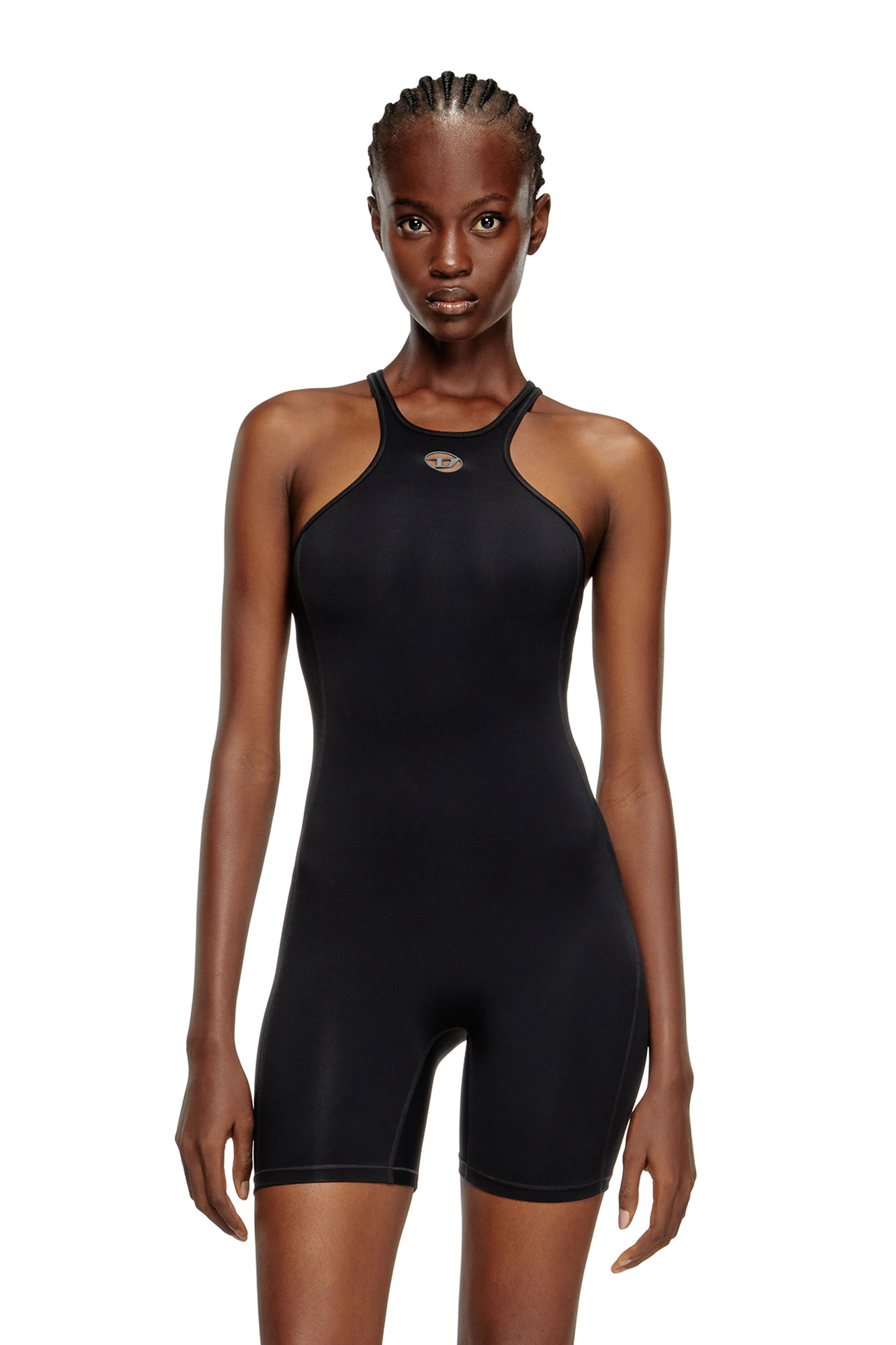 Diesel - NYDIA-UTLT, Mono con espalda deportiva Mujer in Negro - 1