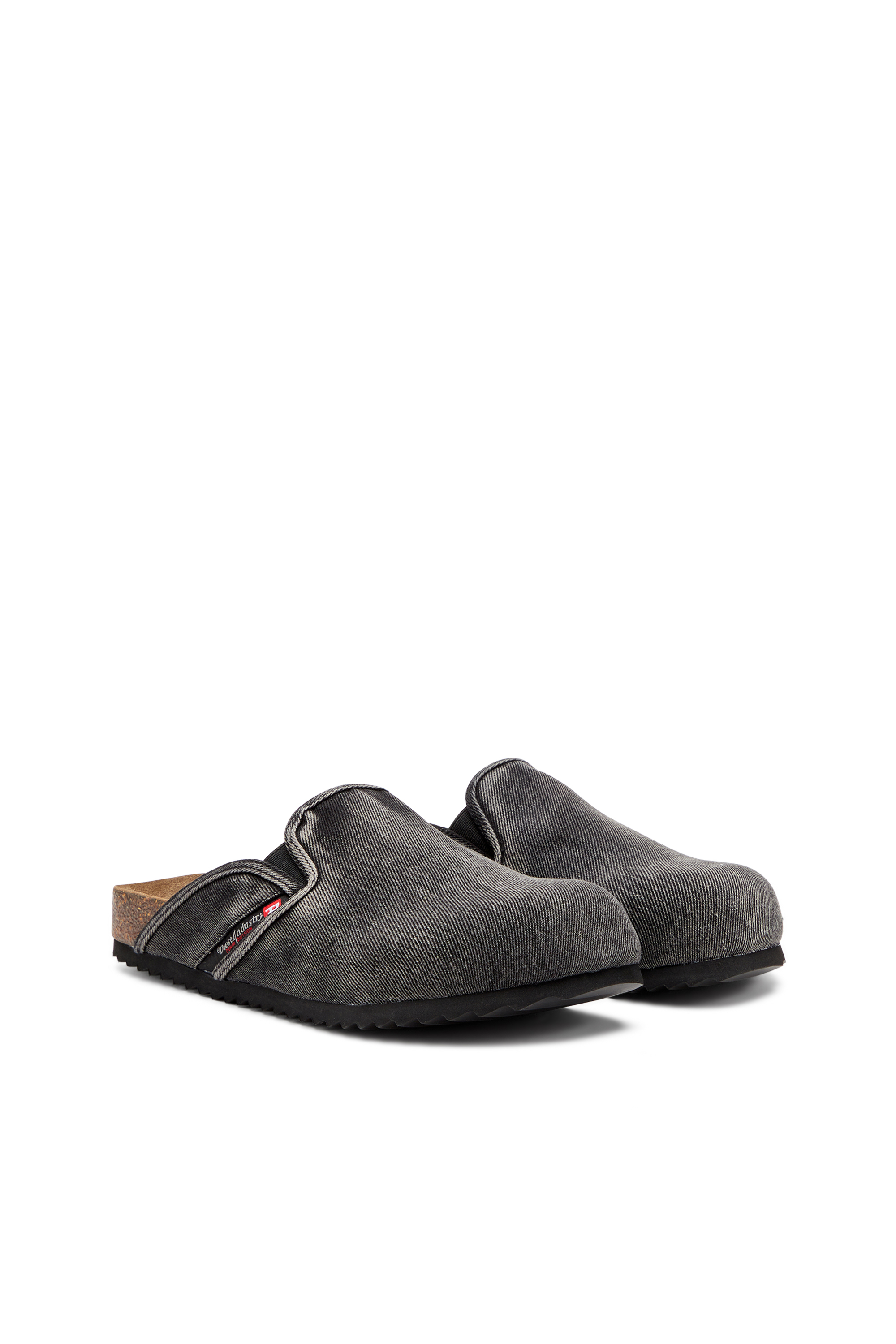 Diesel - D-WOODSTOCK SLIP-ON, Zapatos planos sin talón en cuero napa Hombre in Negro - 2