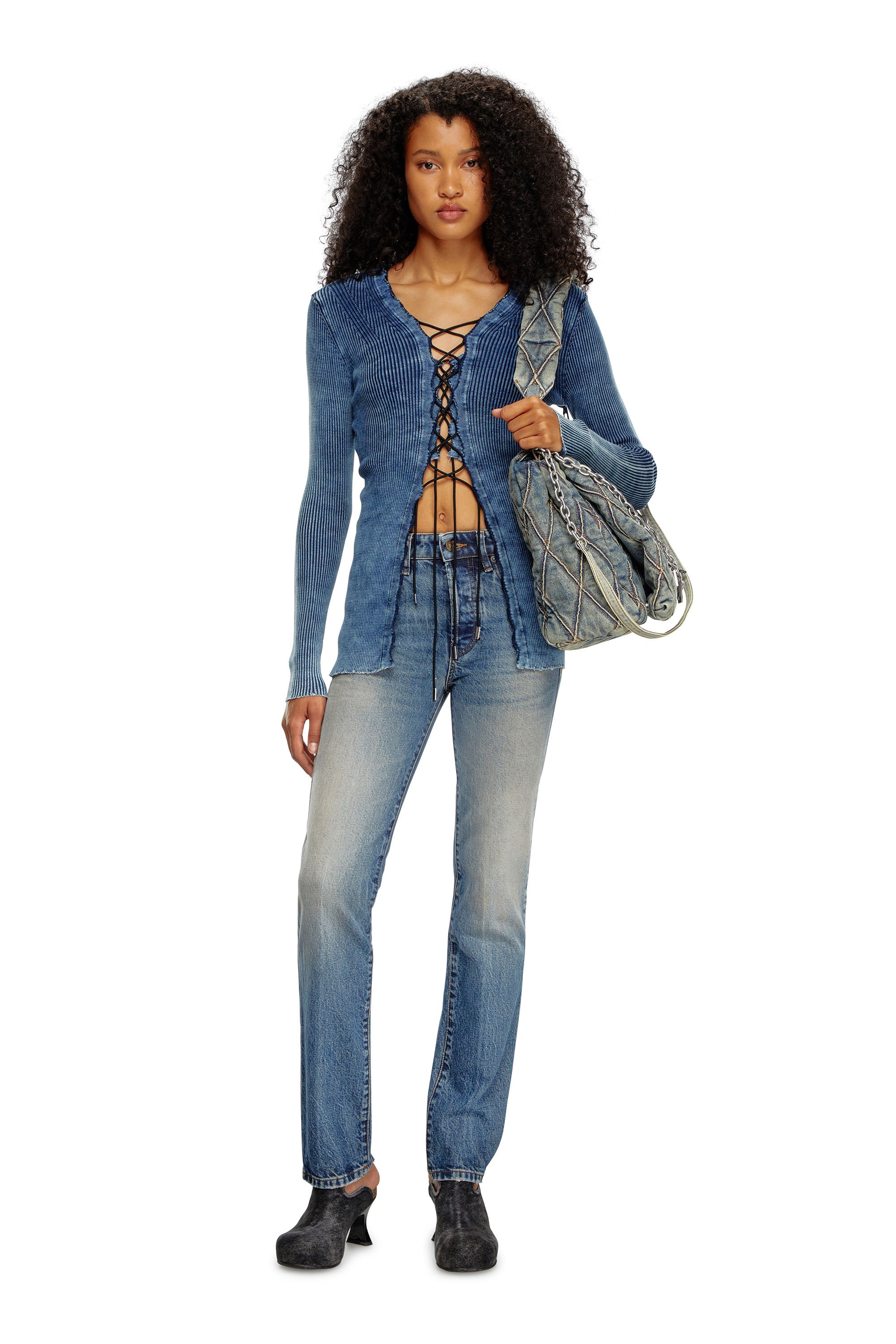 Diesel - Straight Jeans 1989 D-Mine 0GRDH, Mujer Straight Jeans - 1989 D-Mine in Azul marino - Image 5
