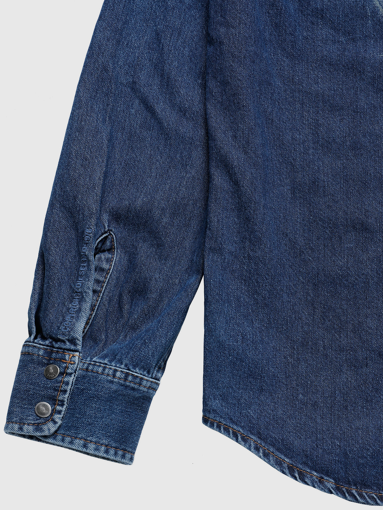 US-D-EAST-P, Azul medio Diesel - US-D-EAST-P, Azul medio - Camisas de Denim - Image 6