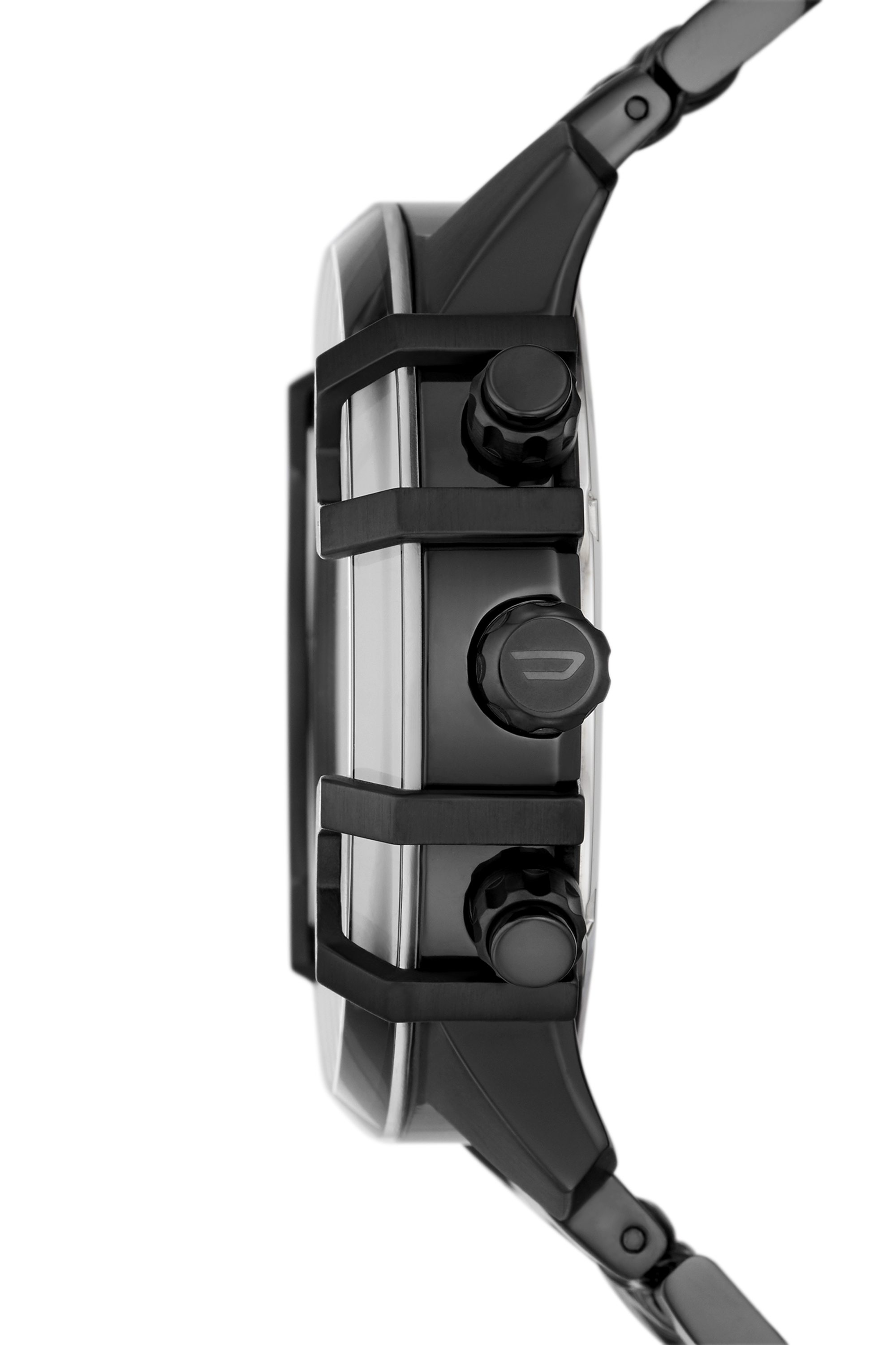 Diesel - DZ4579, Man Griffed Chronograph Stainless Steel Watch in Black - Image 3