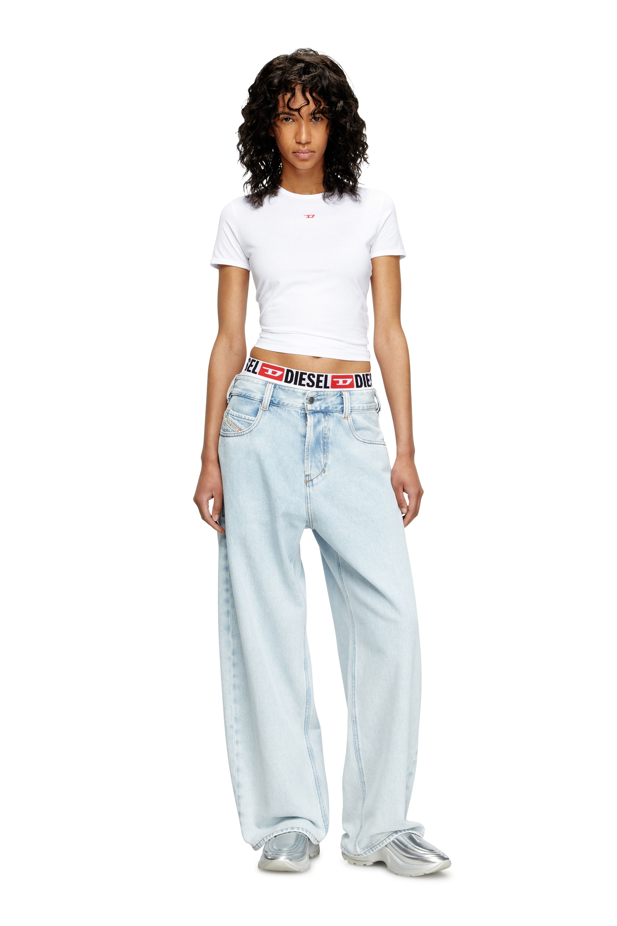 Diesel - Relaxed Jeans 1997 D-Enim 0DBDX Unisex, Azul Oscuro - 1