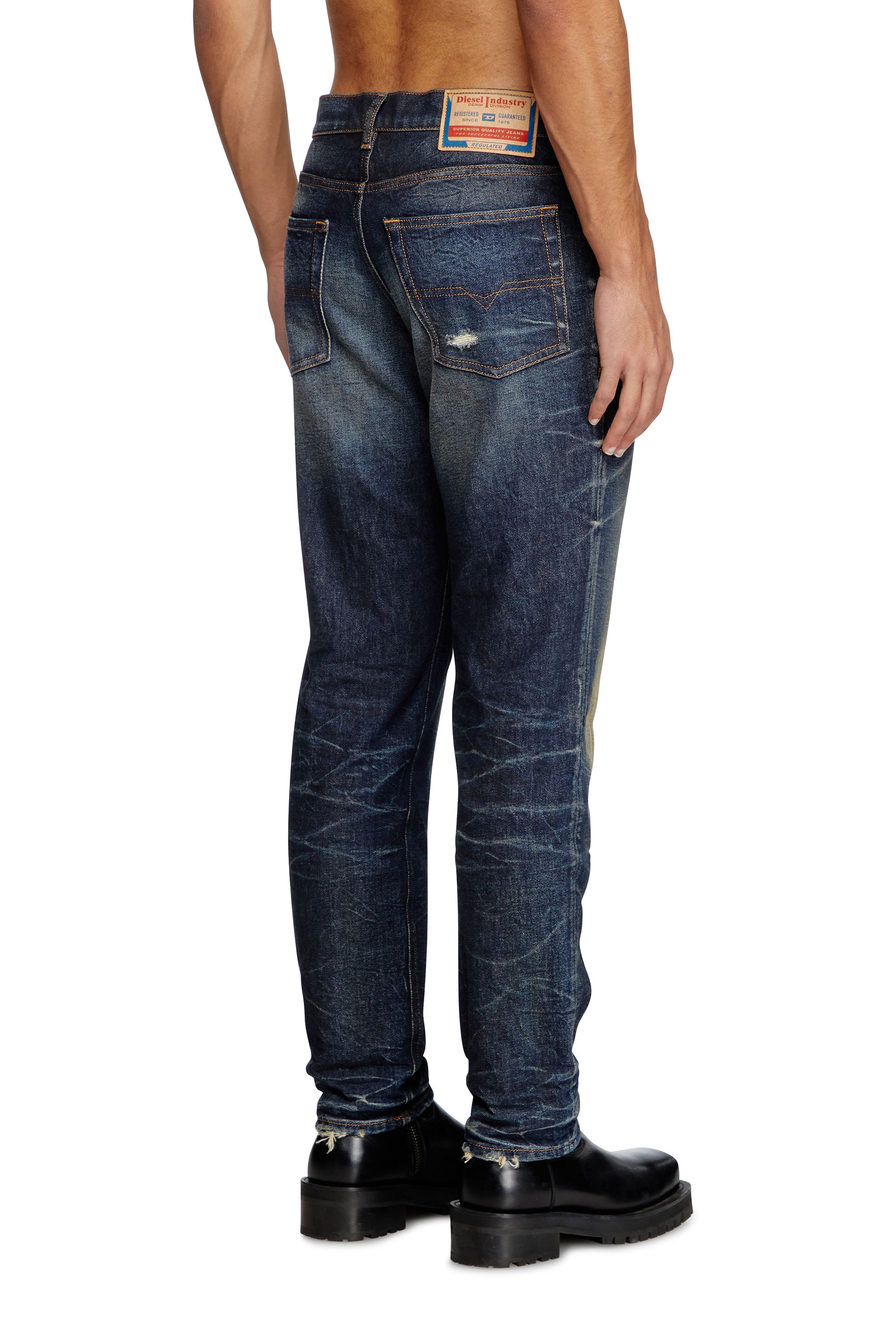 Diesel - Regular Jeans 2023 D-Finitive 09L22 Hombre, Azul Oscuro - 2