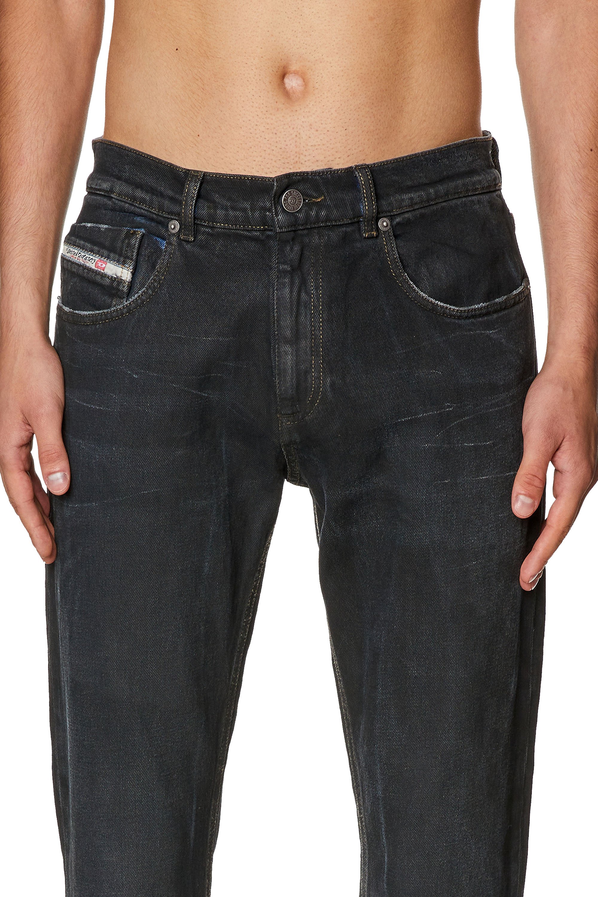 Diesel - Slim Jeans 2019 D-Strukt 0HJAU, Negro/Gris oscuro - Image 4