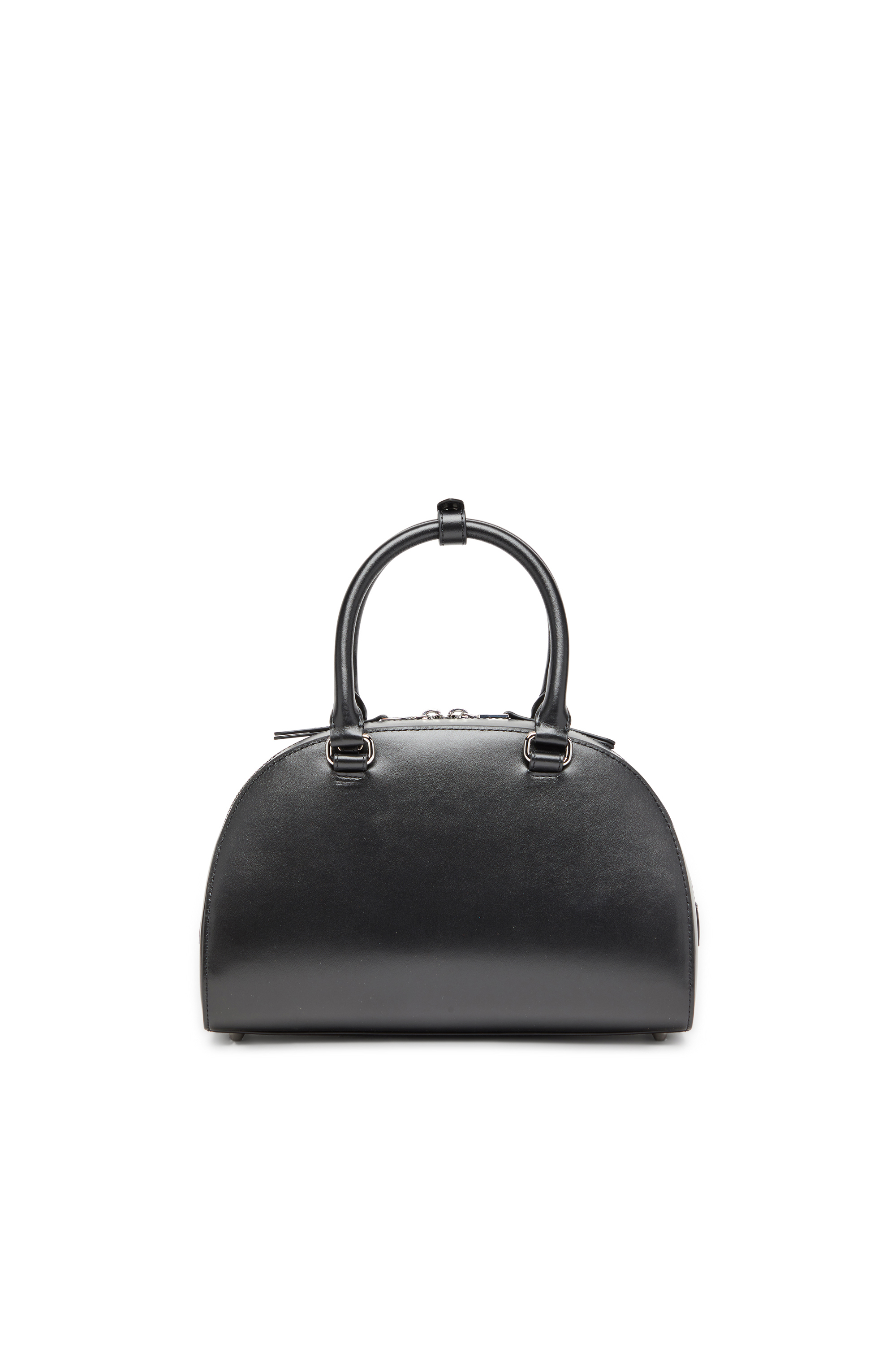 Diesel - 1DR DOME TOP HANDLE, Woman's Leather bowling bag in Black - 2